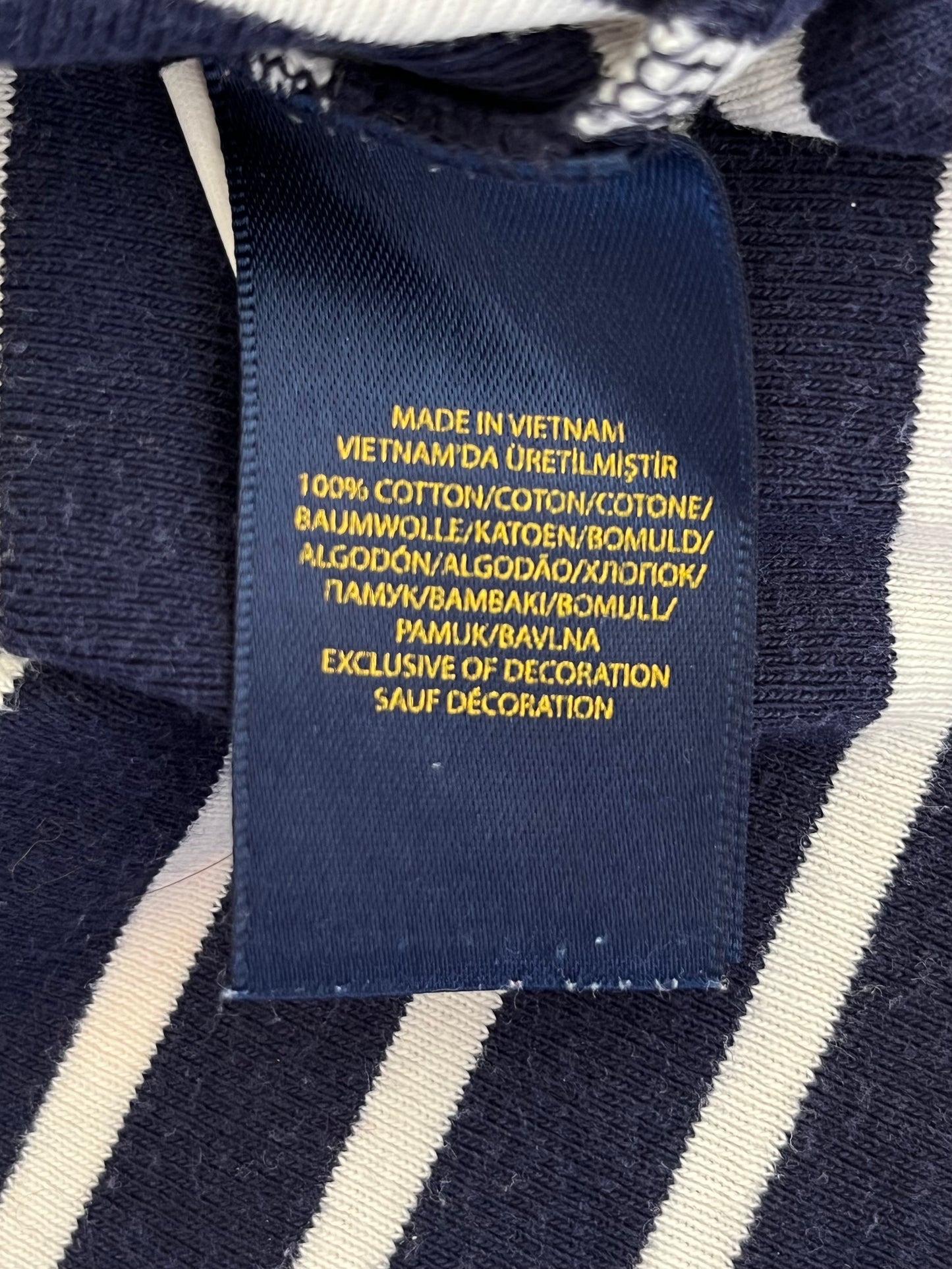 Pull marinière col bateau Ralph Lauren - S