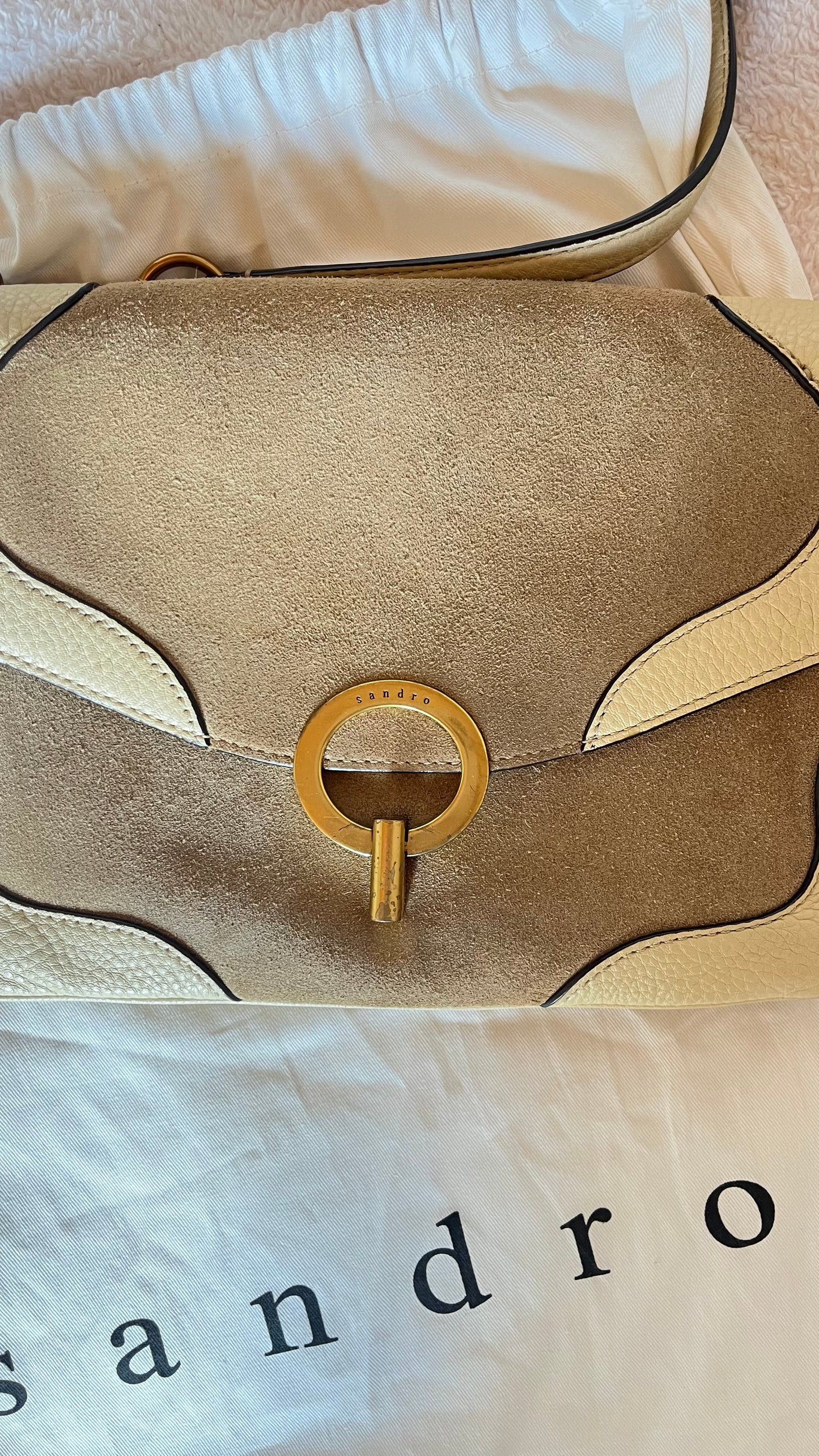 Sac à main beige Sandro