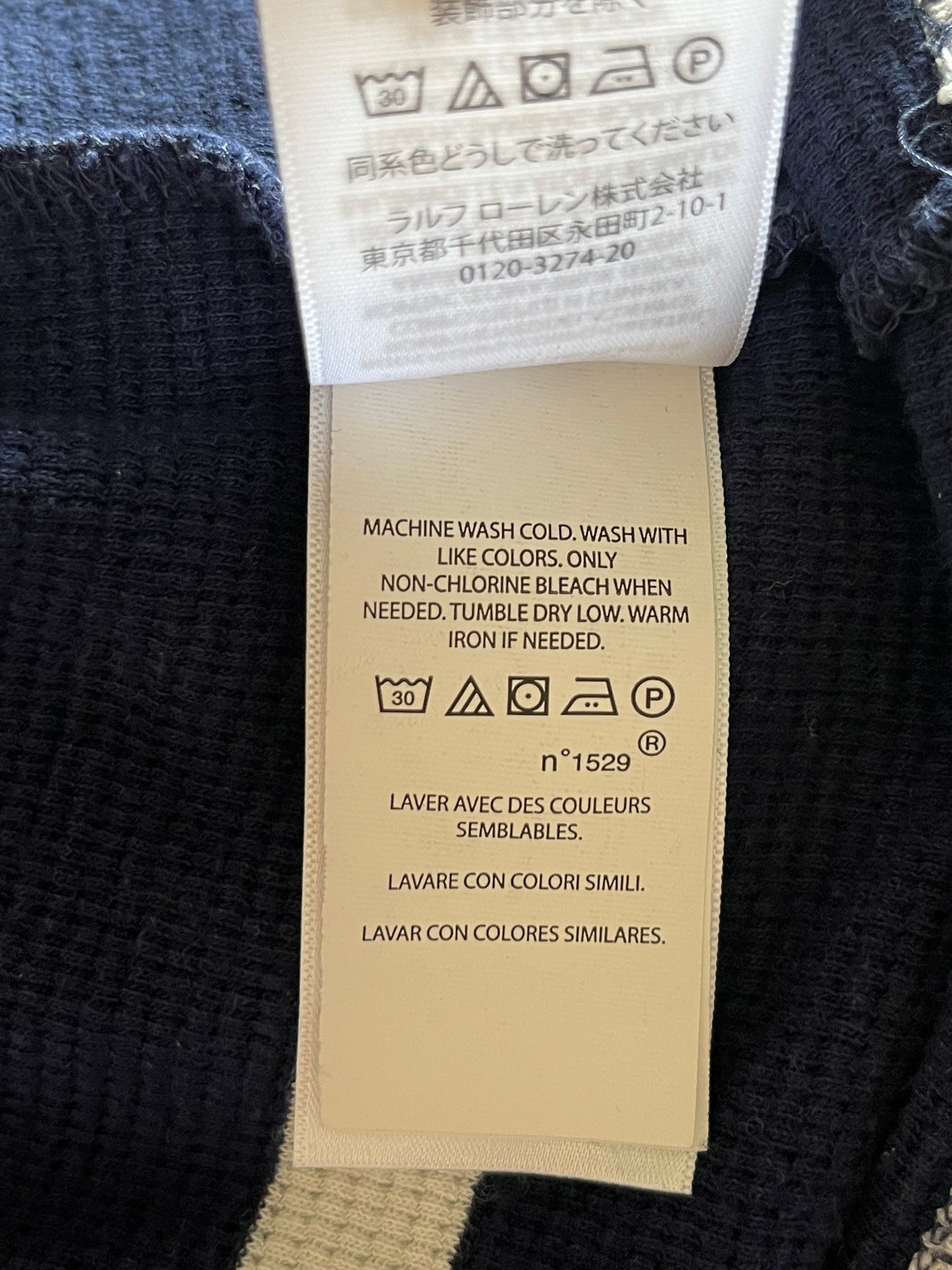 Pull col rond marinière Ralph Lauren - S