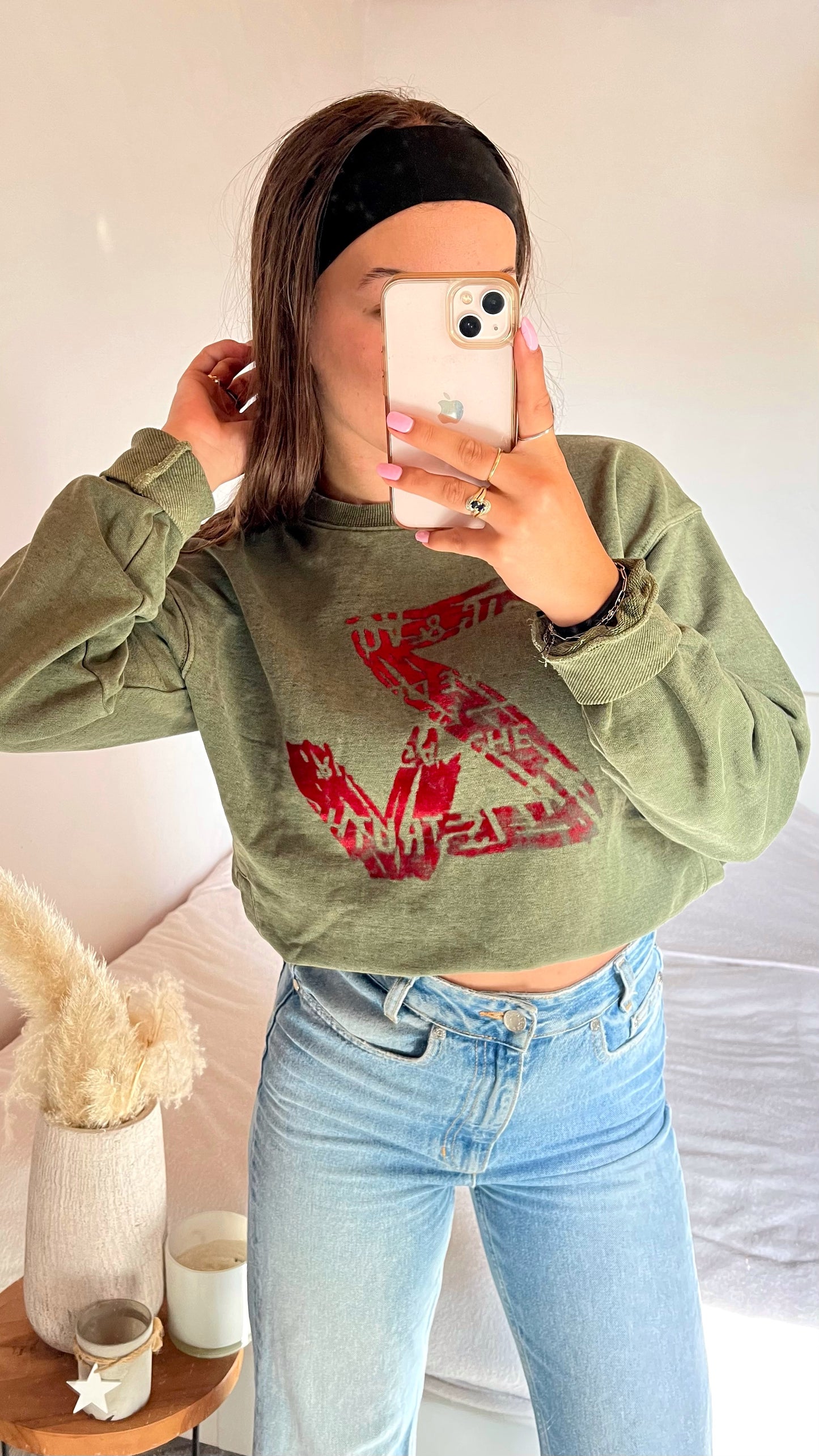 Sweat col rond kaki Zadig & Voltaire - S/M