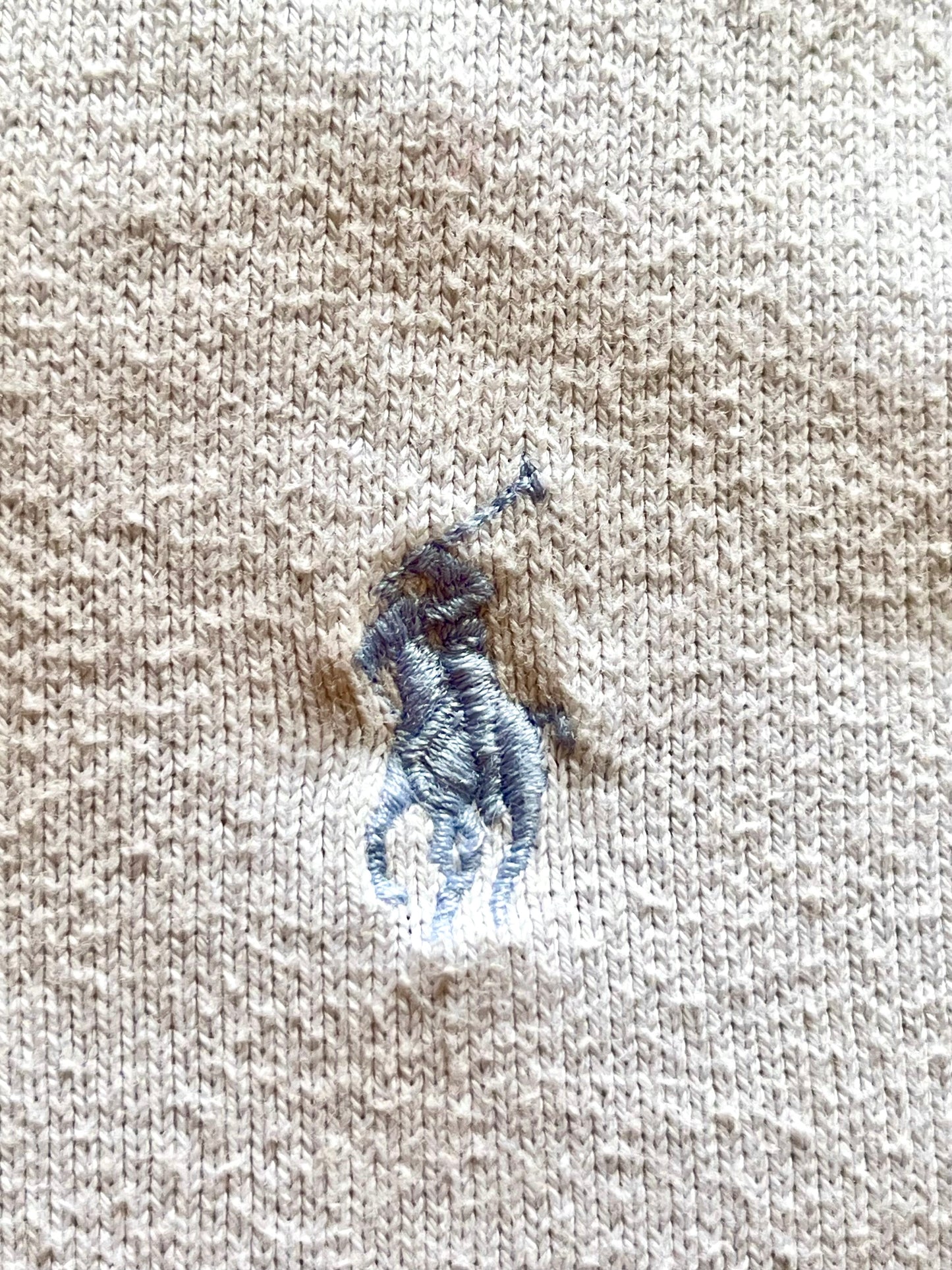 Pull col V blanc Ralph Lauren - M