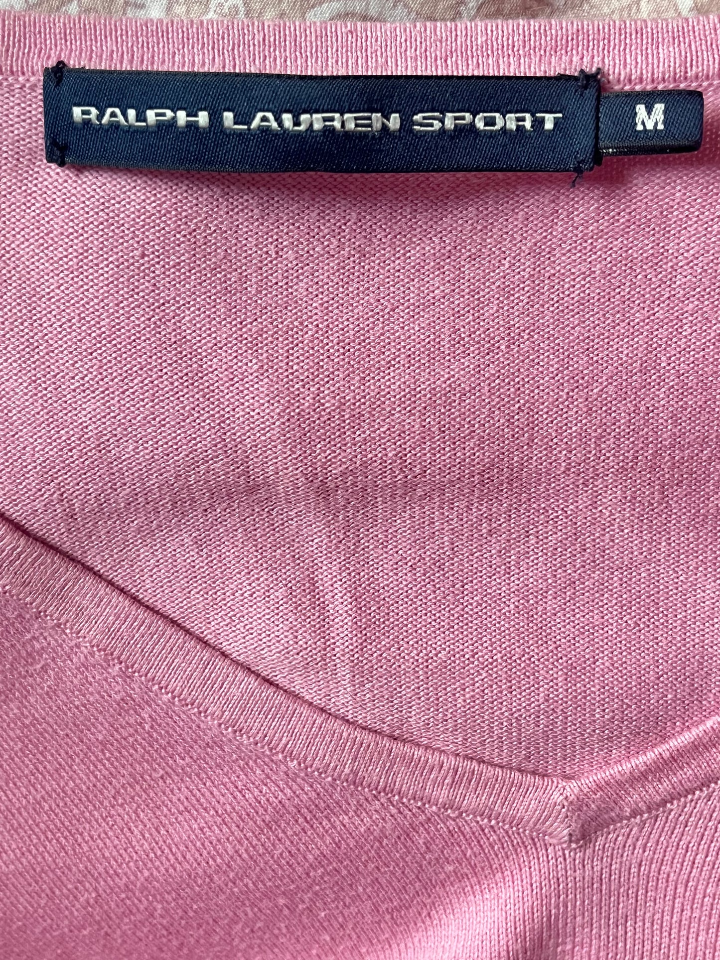 Pull col V rose Ralph Lauren - M