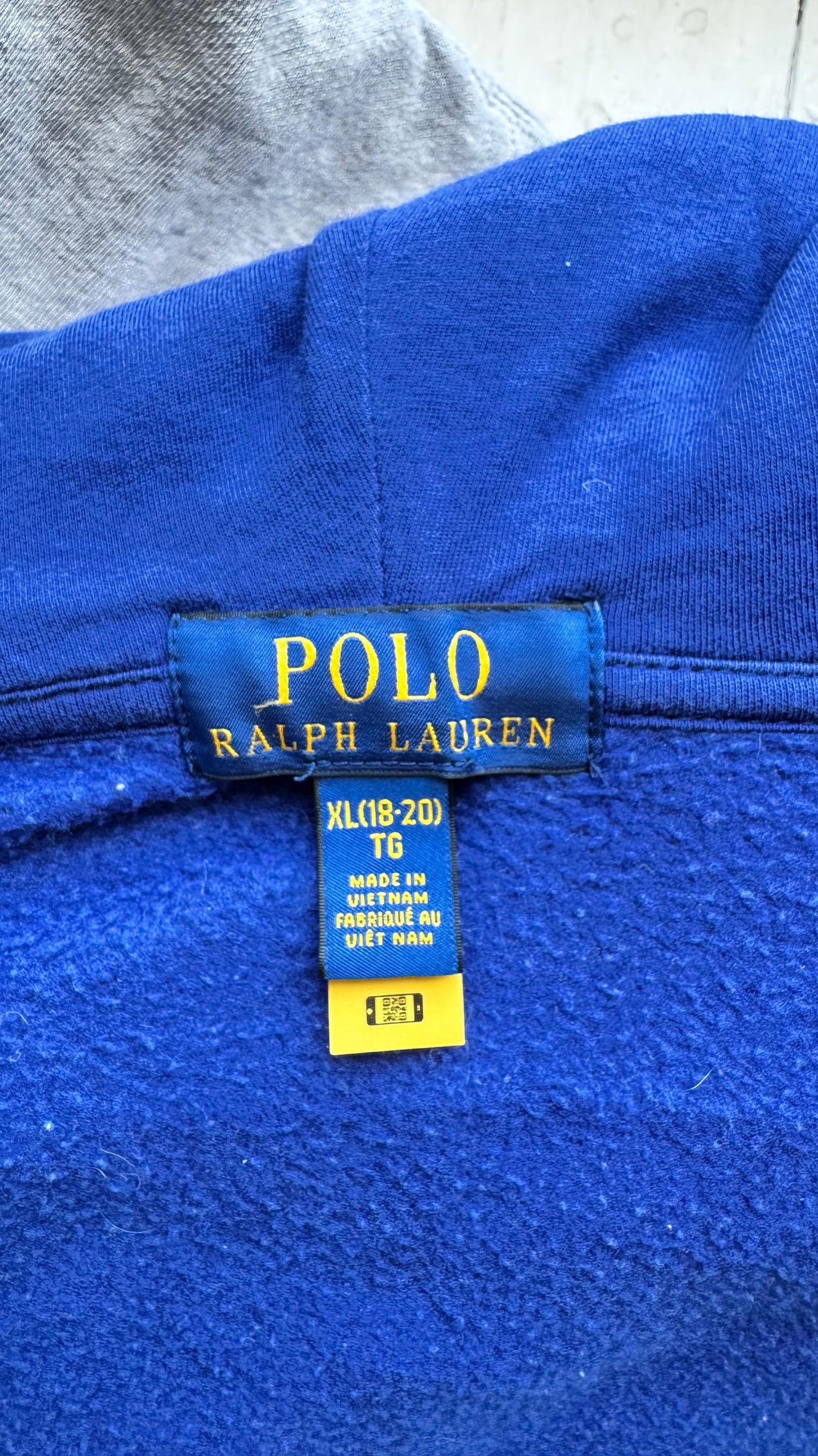 Veste a capuche bleu électrique Ralph Lauren - M