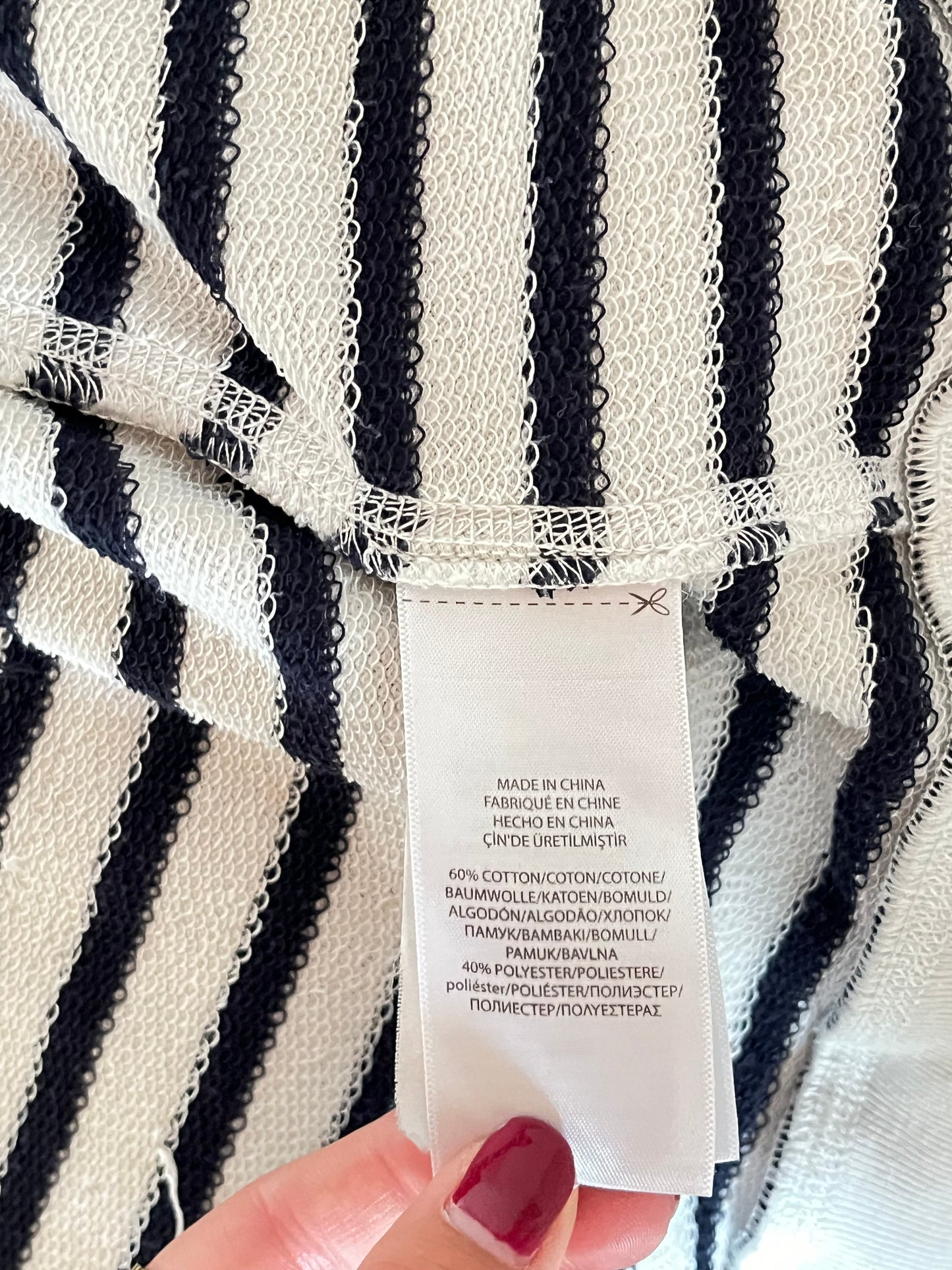 Veste à capuche marinière Ralph Lauren - XS