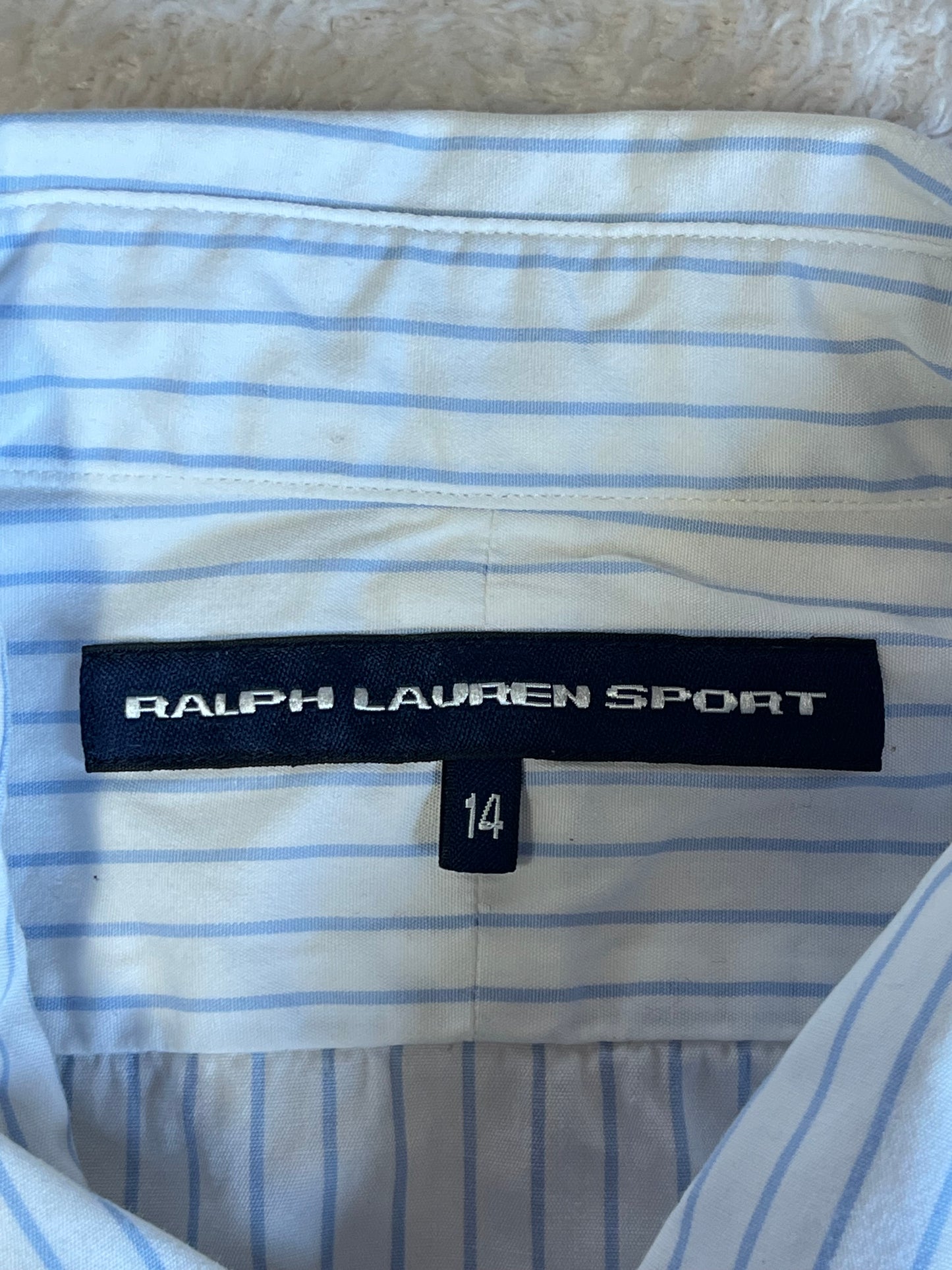 Chemise blanche rayée Ralph Lauren - S et M