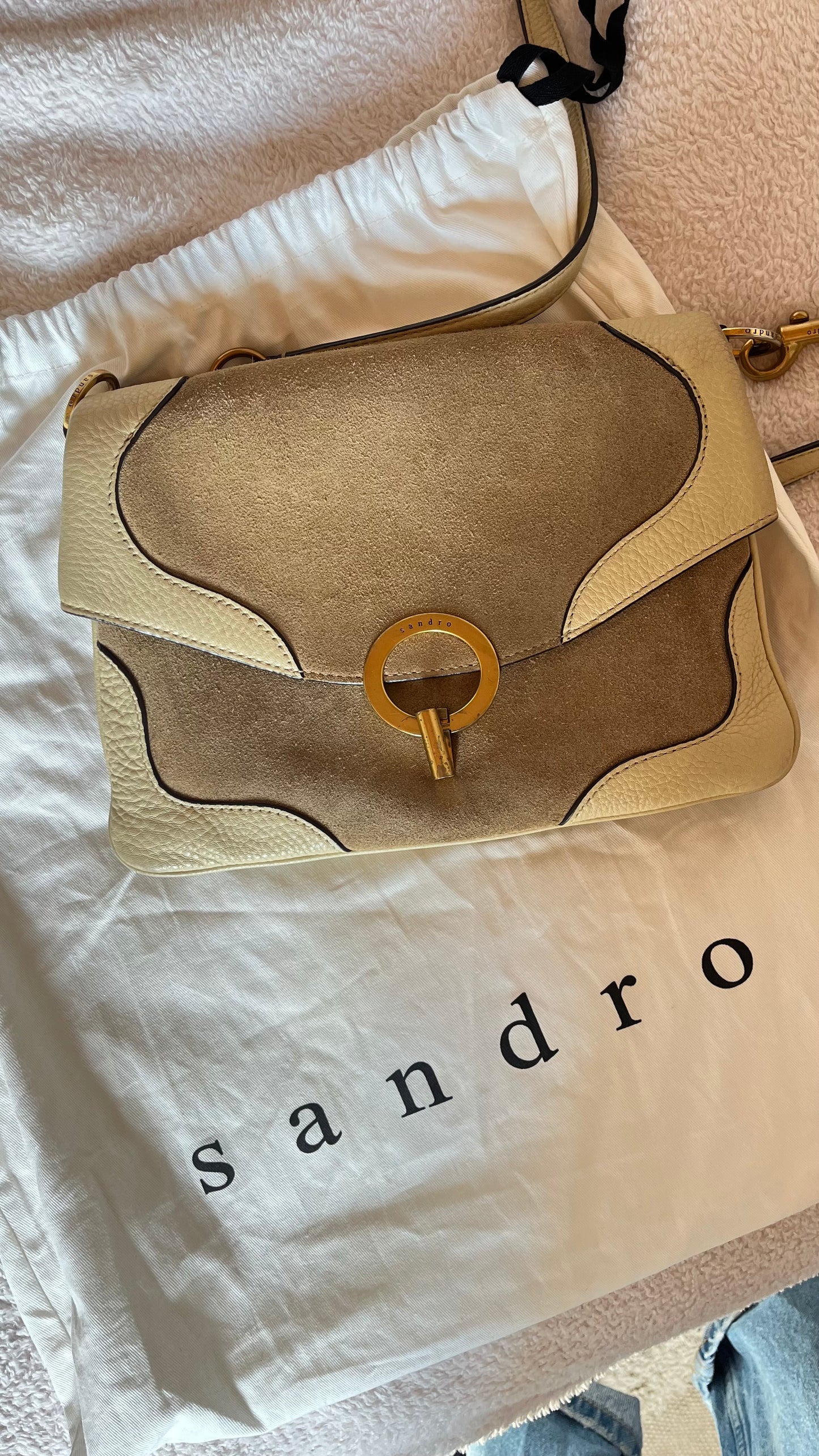 Sac à main beige Sandro