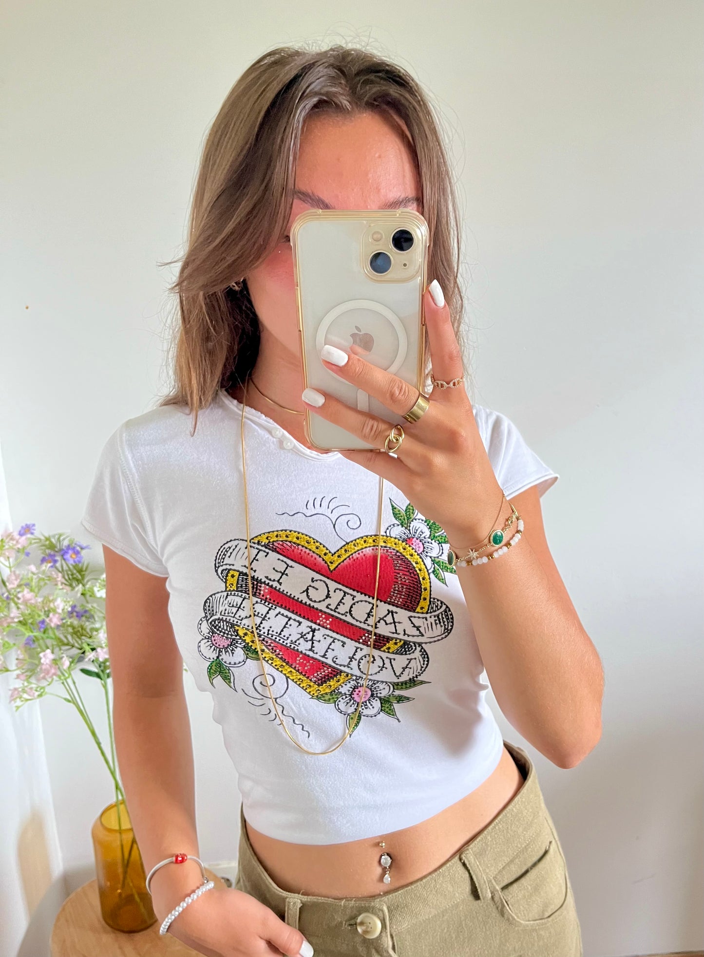 T-shirt blanc strass Zadig & Voltaire — XS
