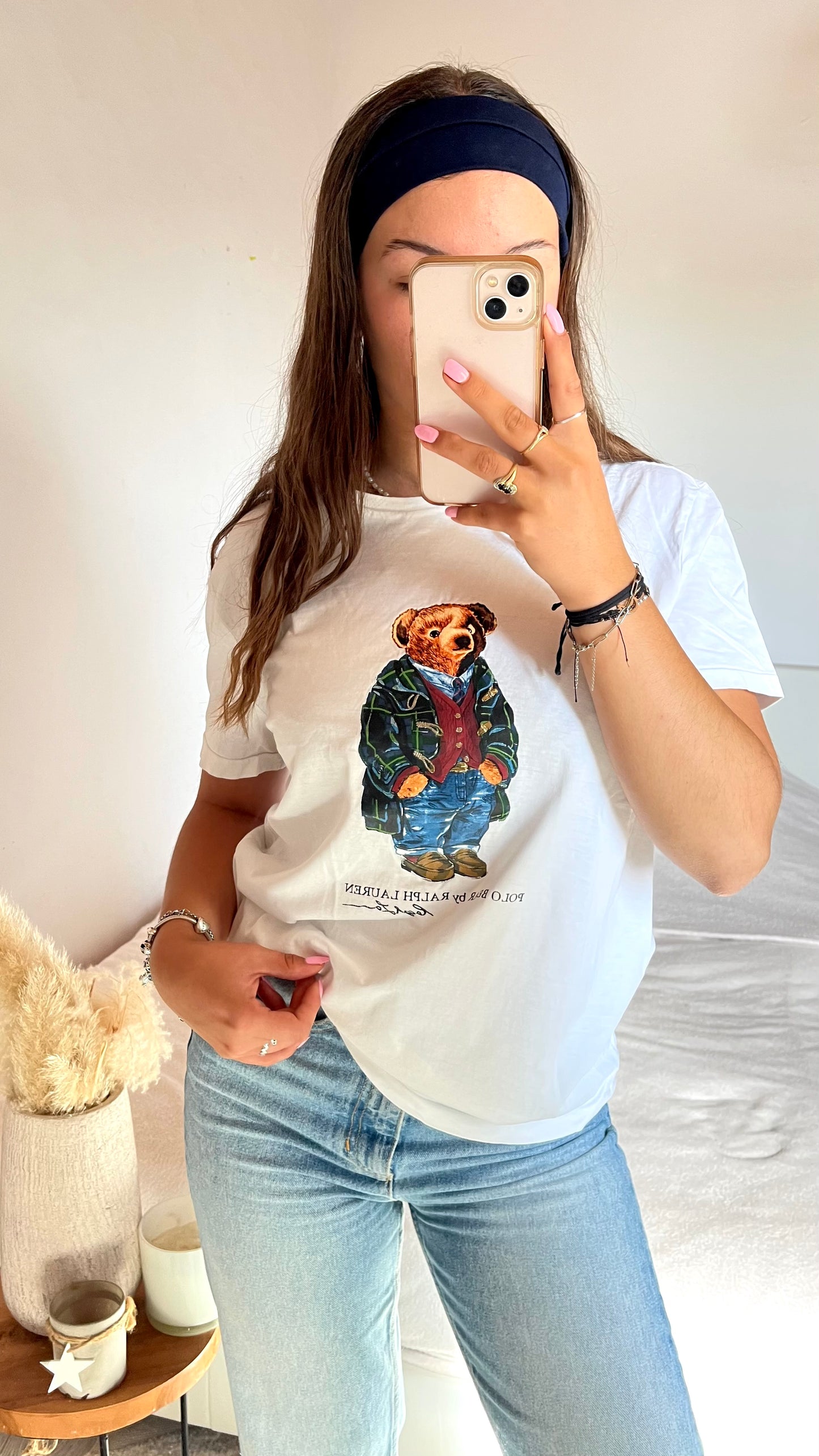 T-shirt blanc nounours Ralph Lauren - S