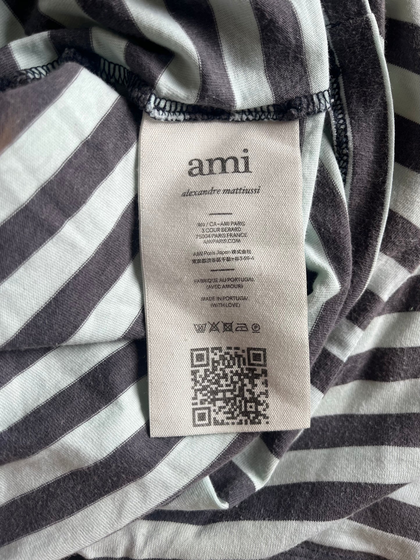 T-shirt rayé Ami Paris - S