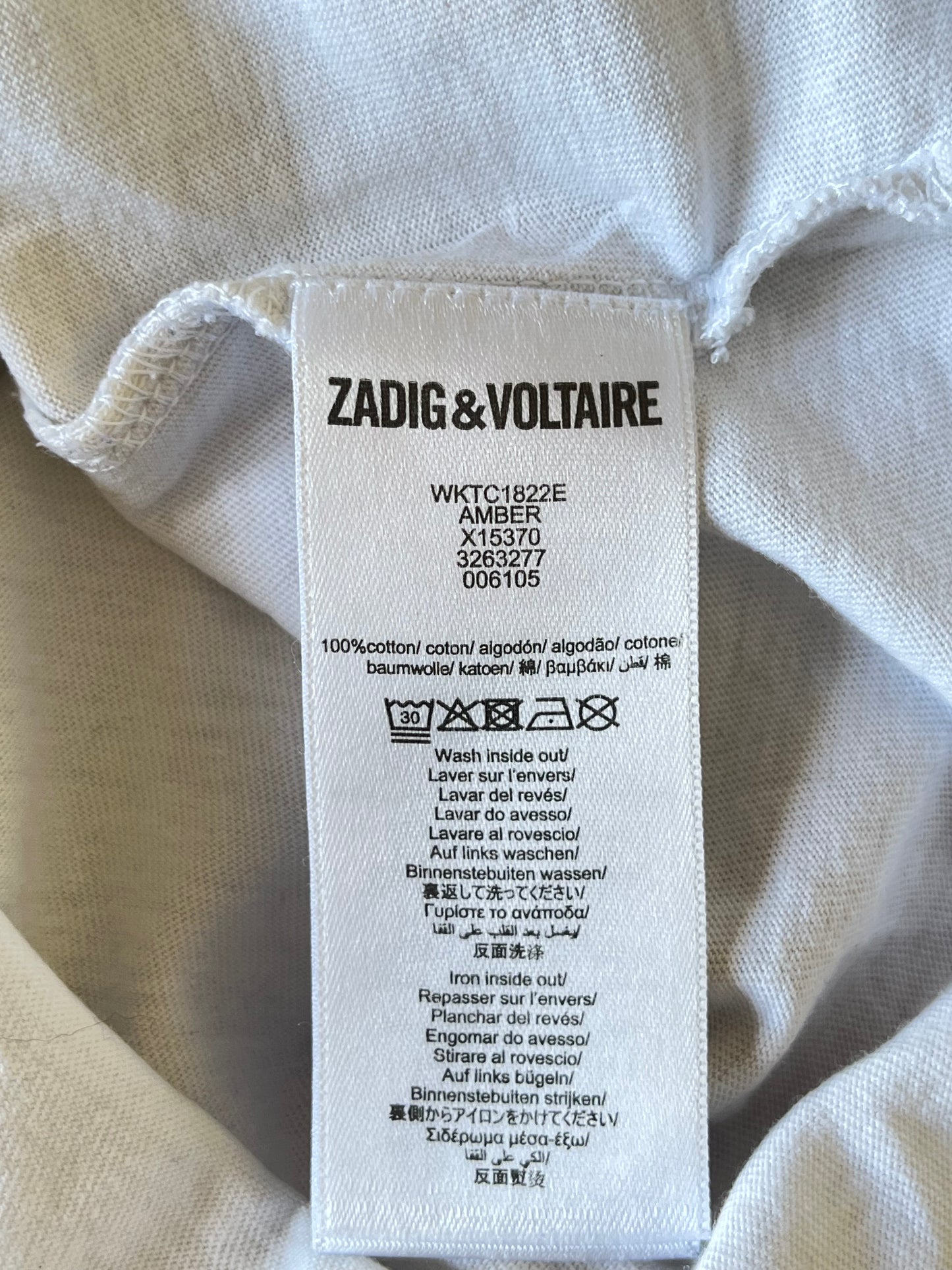 T-shirt blanc Zadig & Voltaire - XS