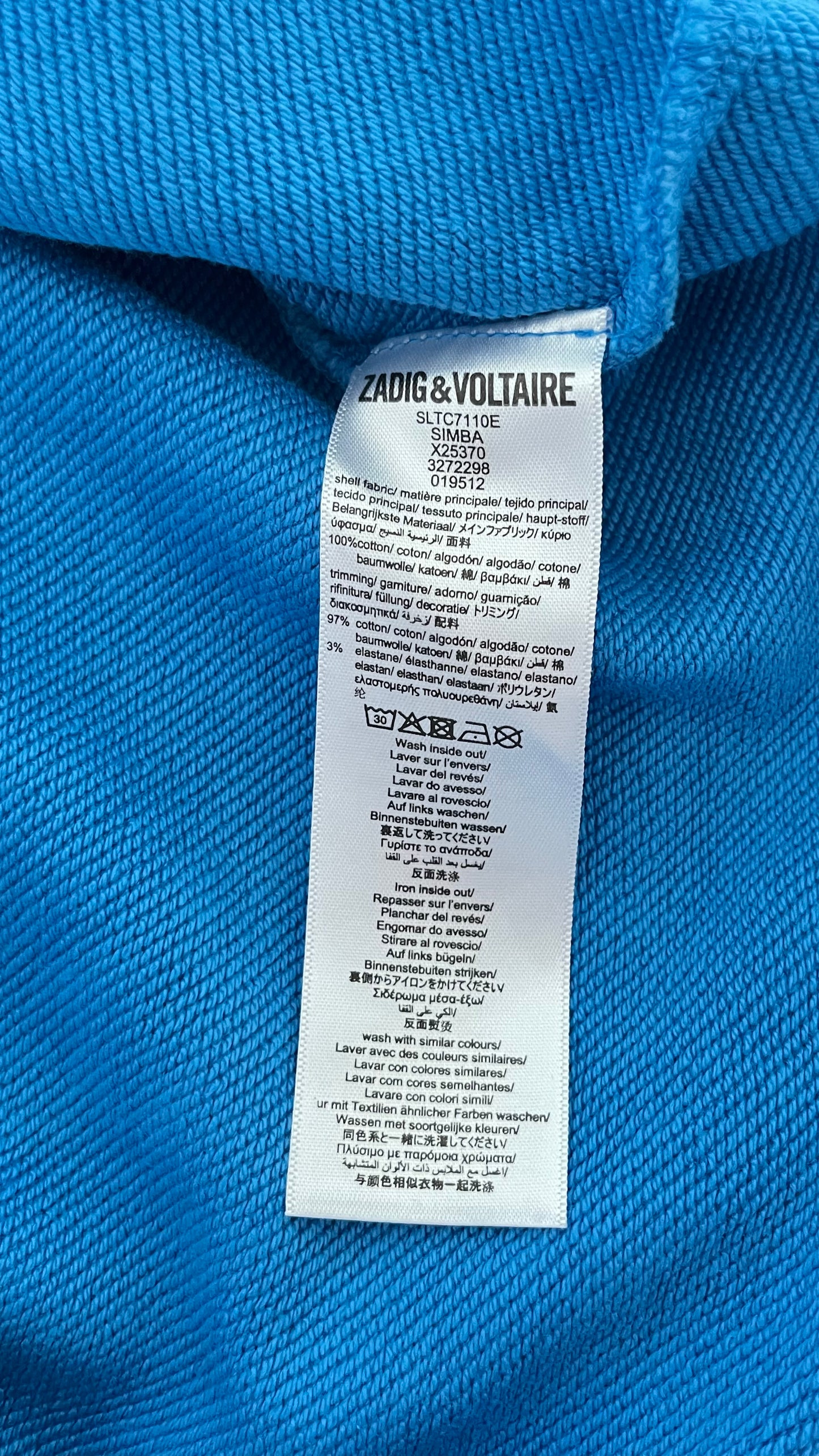 Sweat bleu Zadig & Voltaire - S