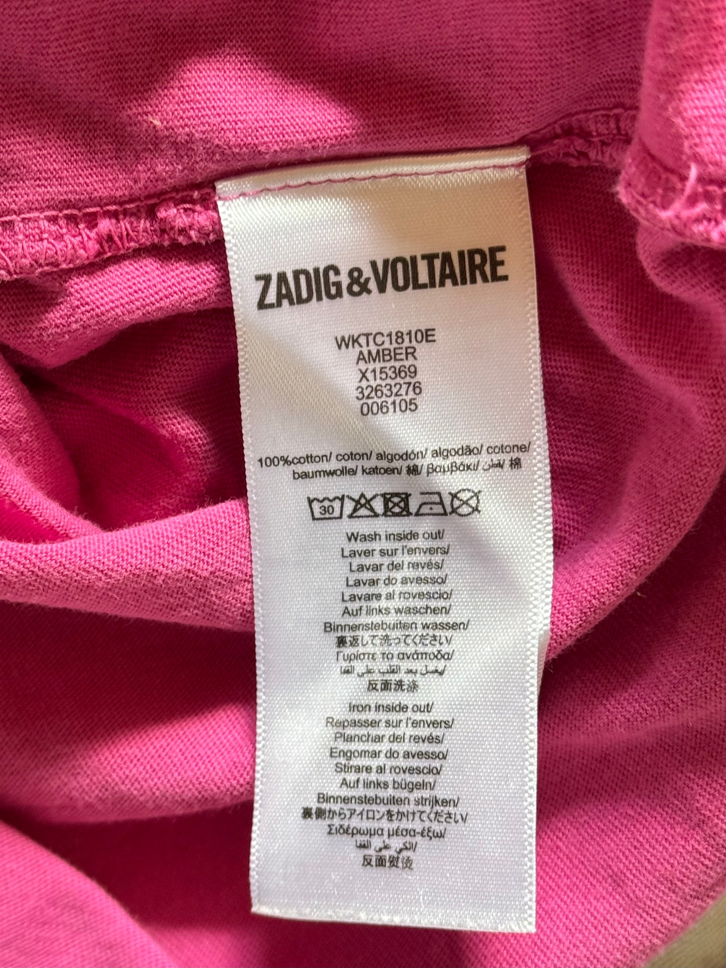 T-shirt Zadig & Voltaire fuchsia - XS