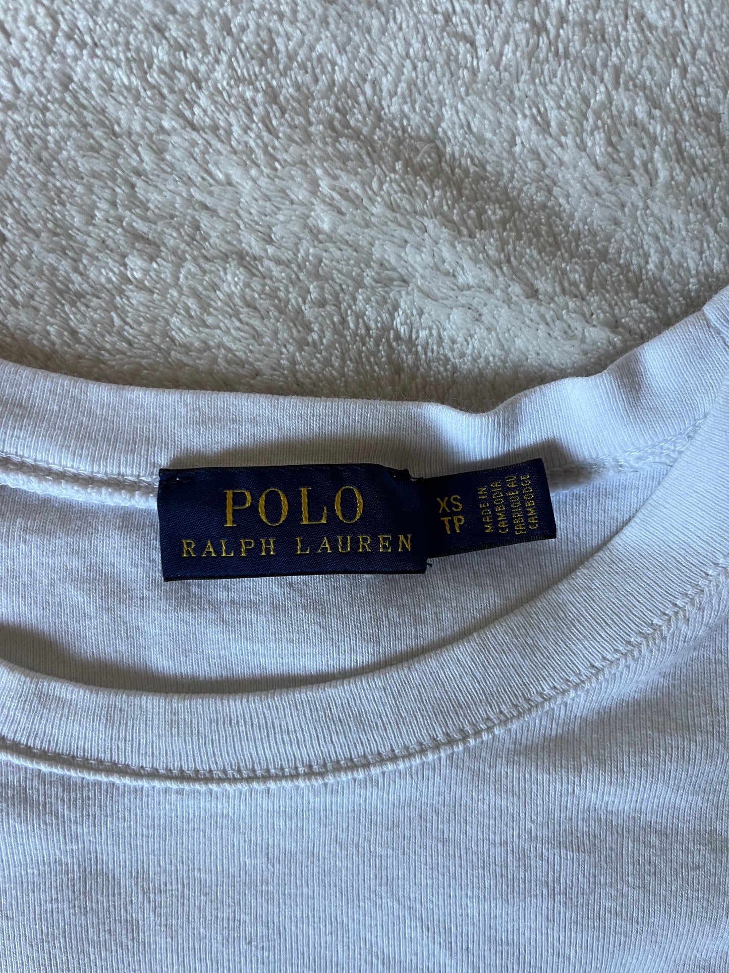 T-shirt manche longue blanc Ralph Lauren - XS