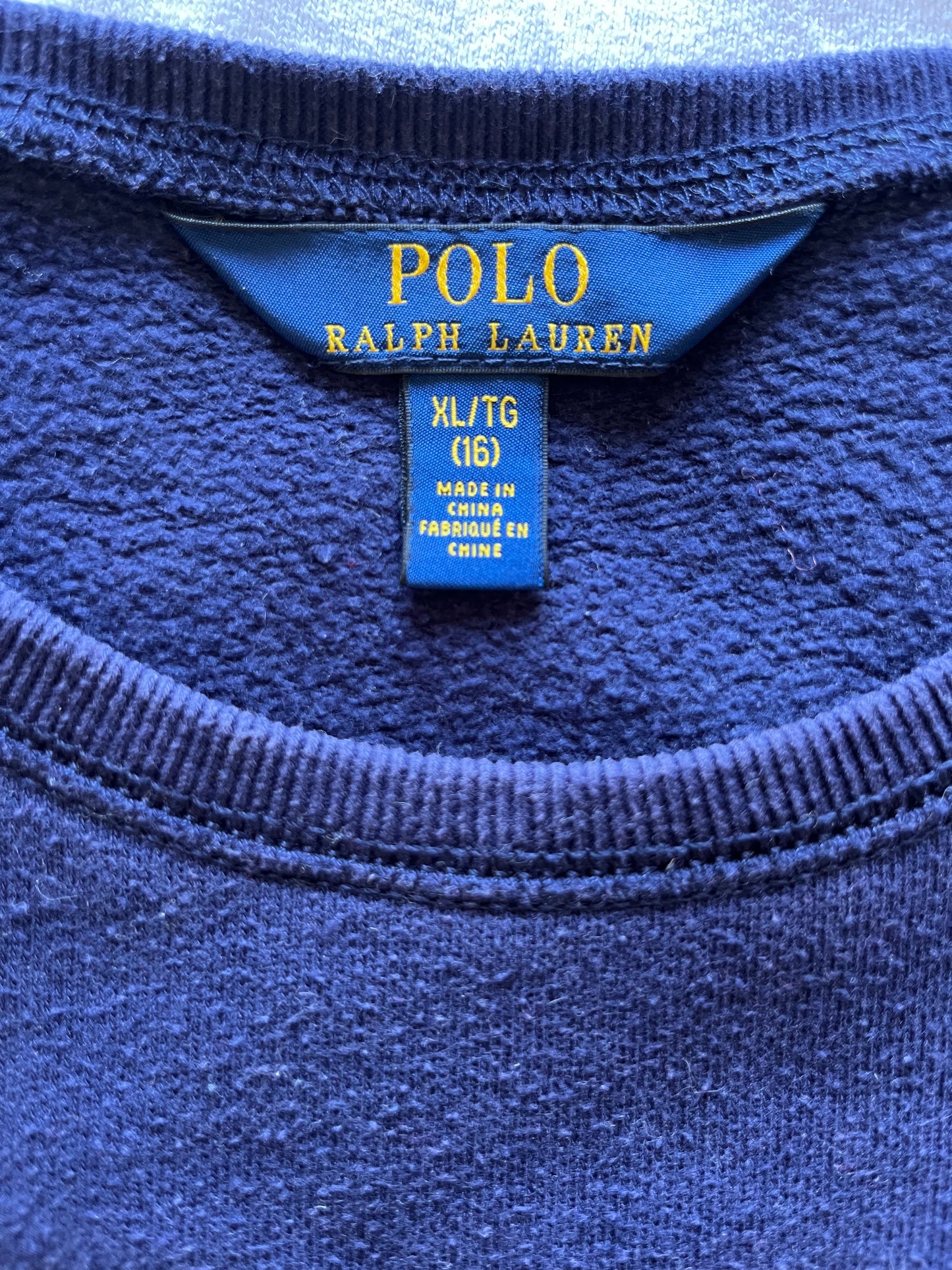 Sweat bleu marine American flag Ralph Lauren - XS