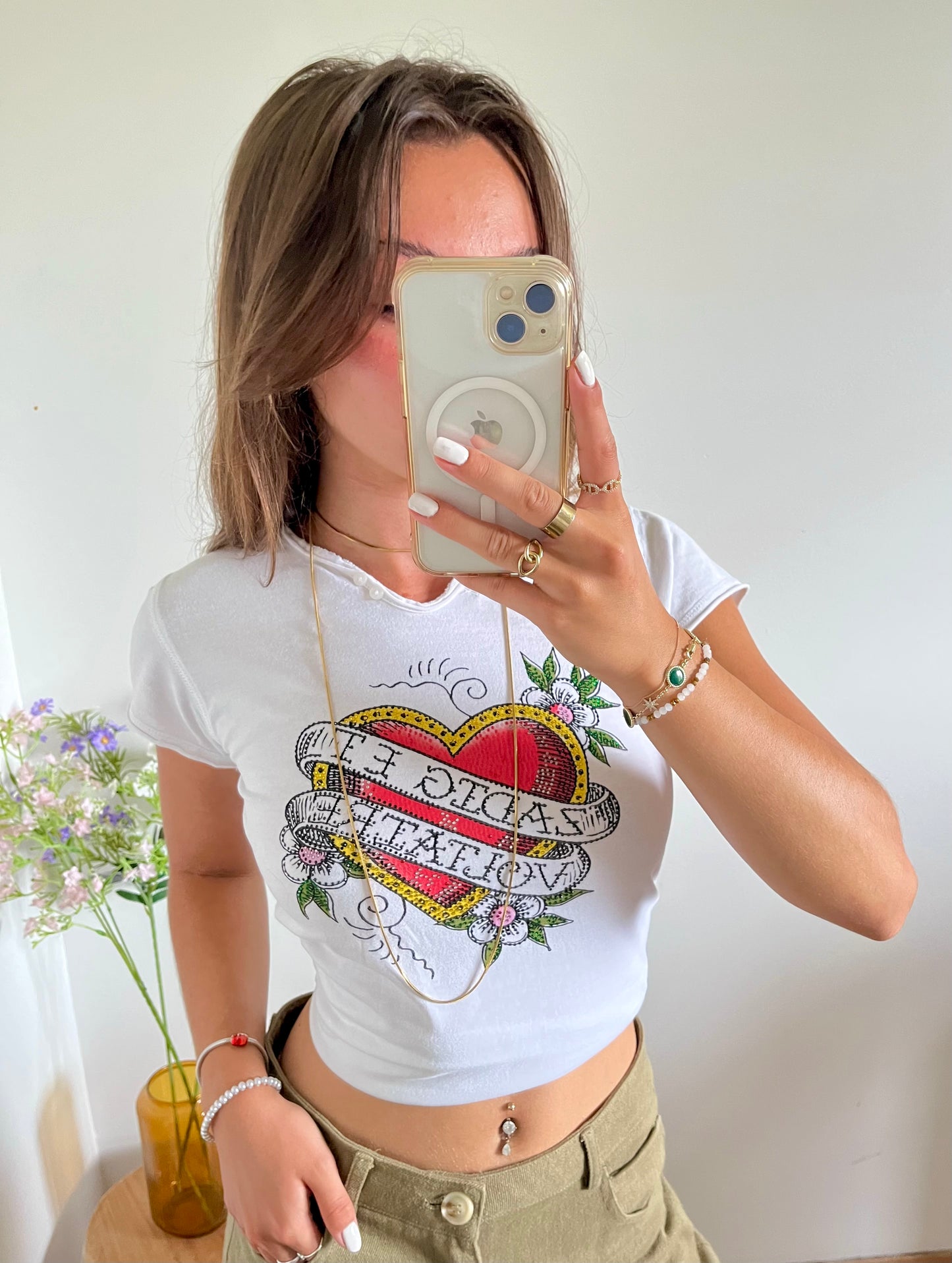 T-shirt blanc strass Zadig & Voltaire — XS