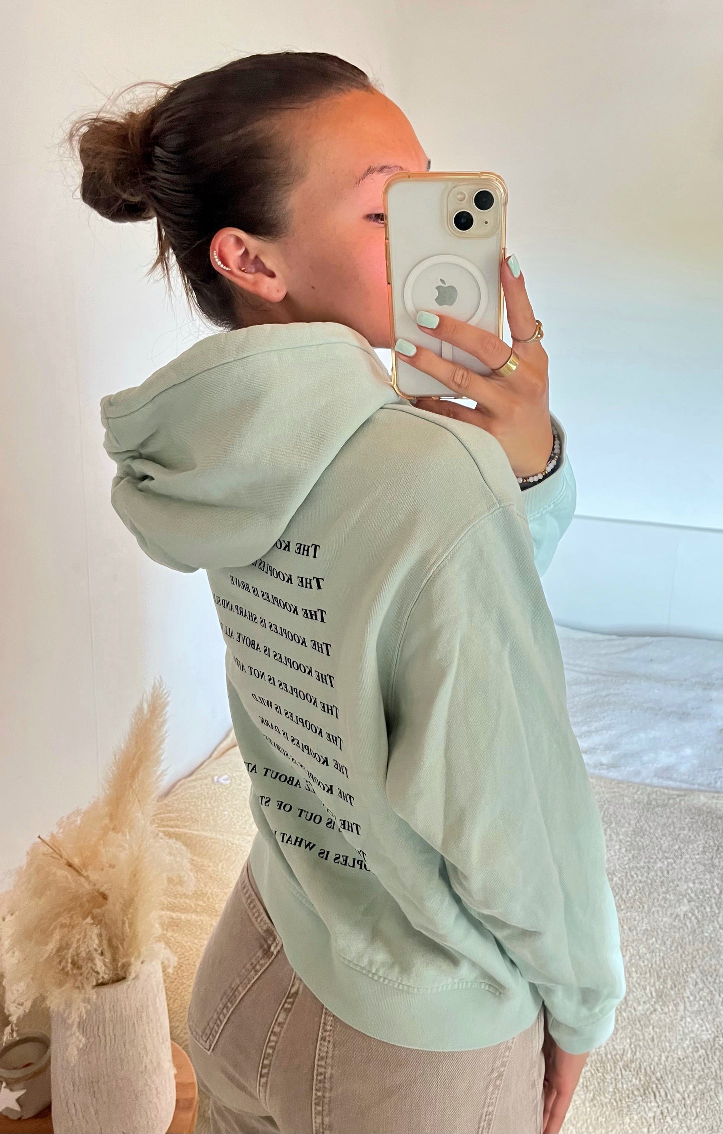 Sweat The Kooples vert menthe - XS