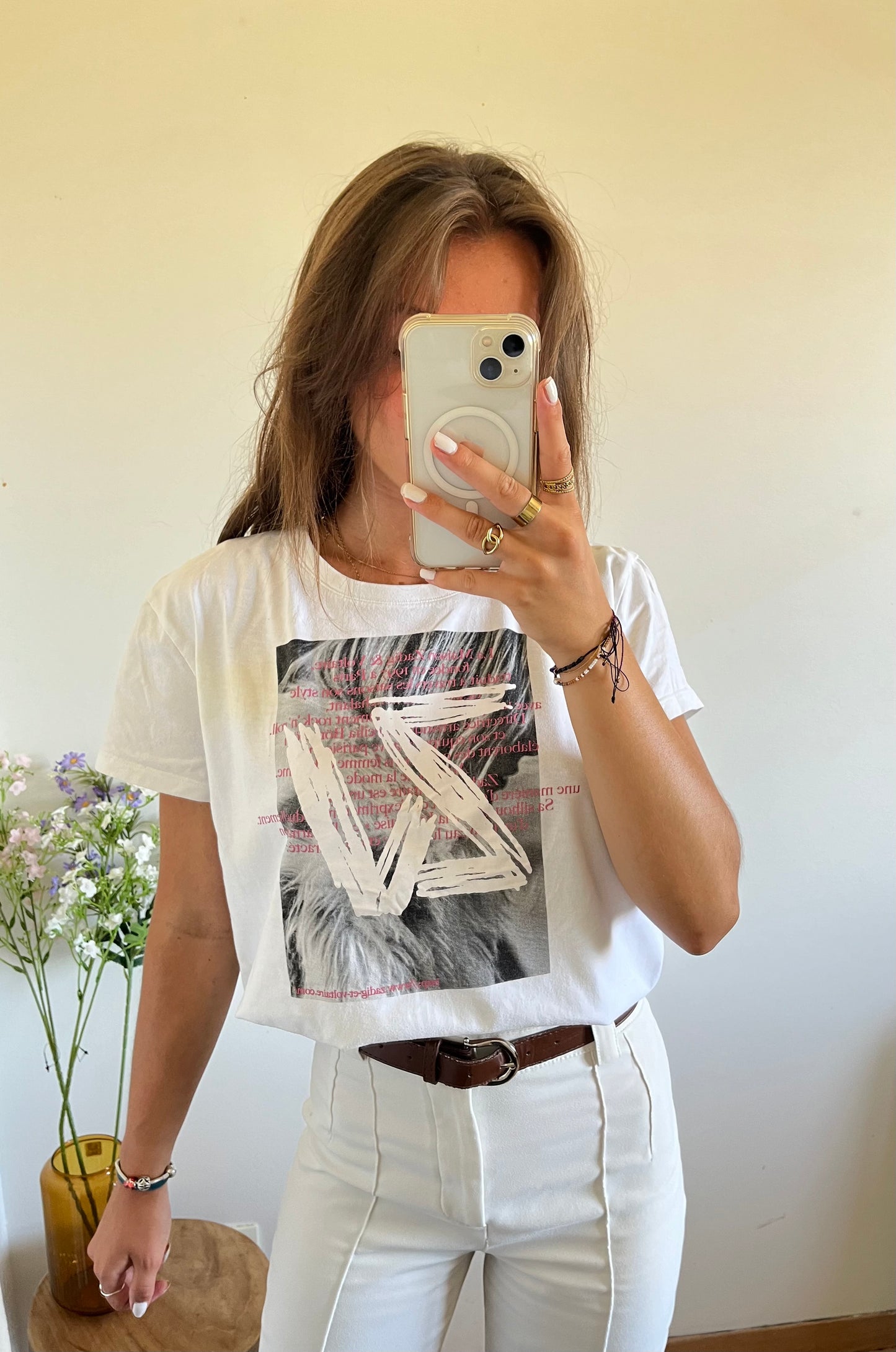 T-shirt manches courtes blanc Zadig & Voltaire - M