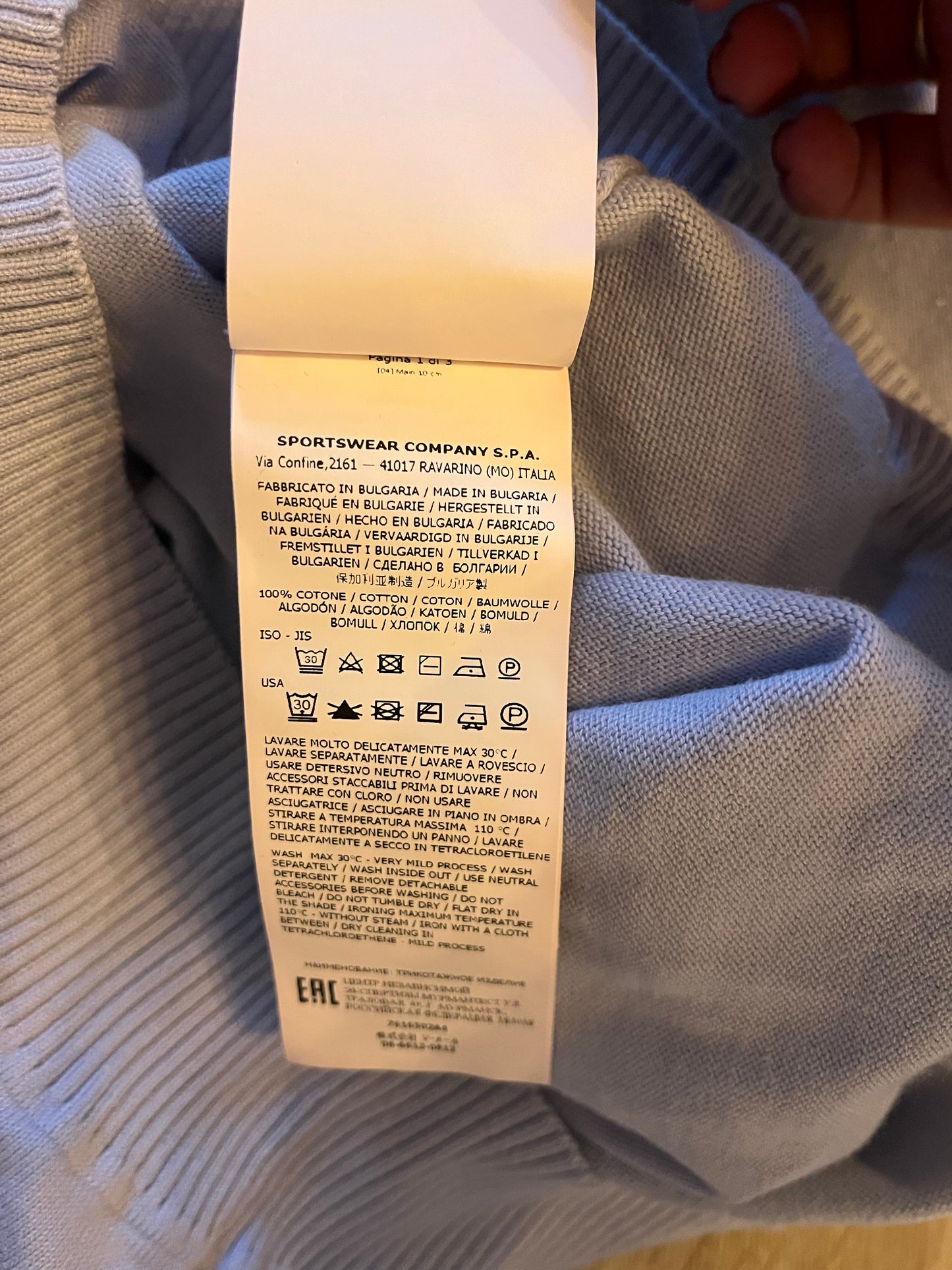 Pull Stone Island pastel - S