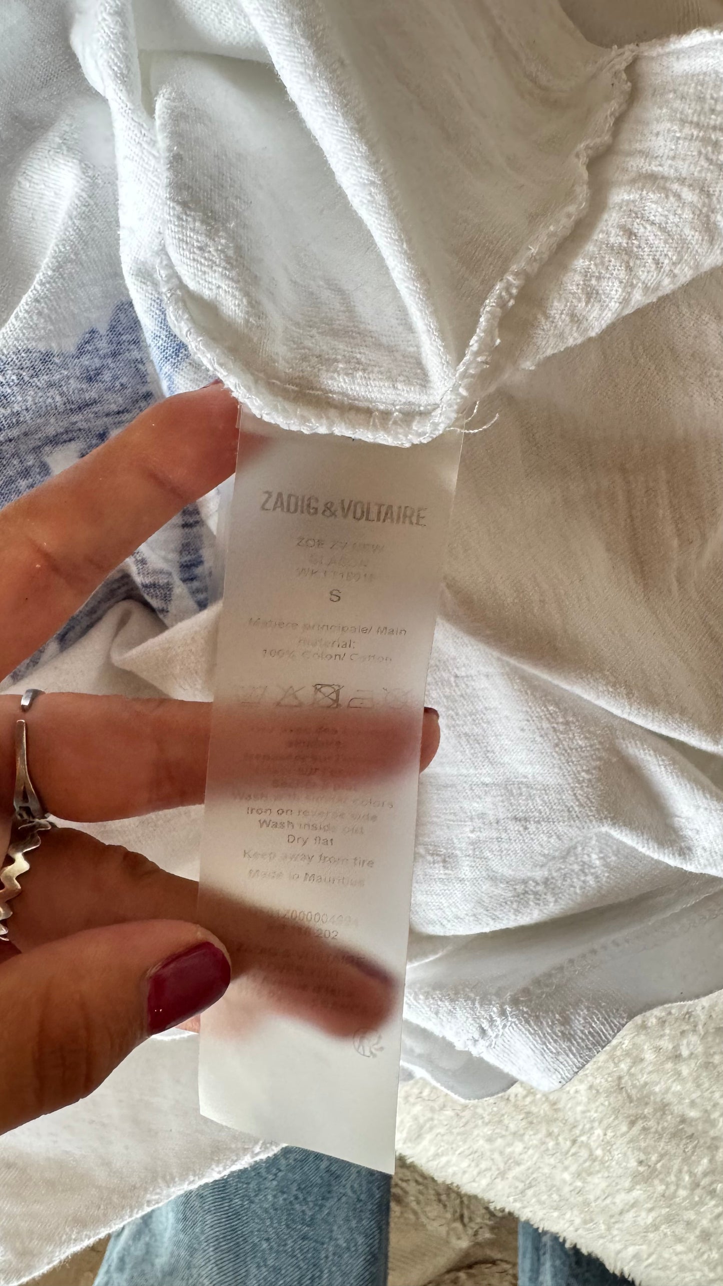 T-shirt logo bleu Zadig & Voltaire - M