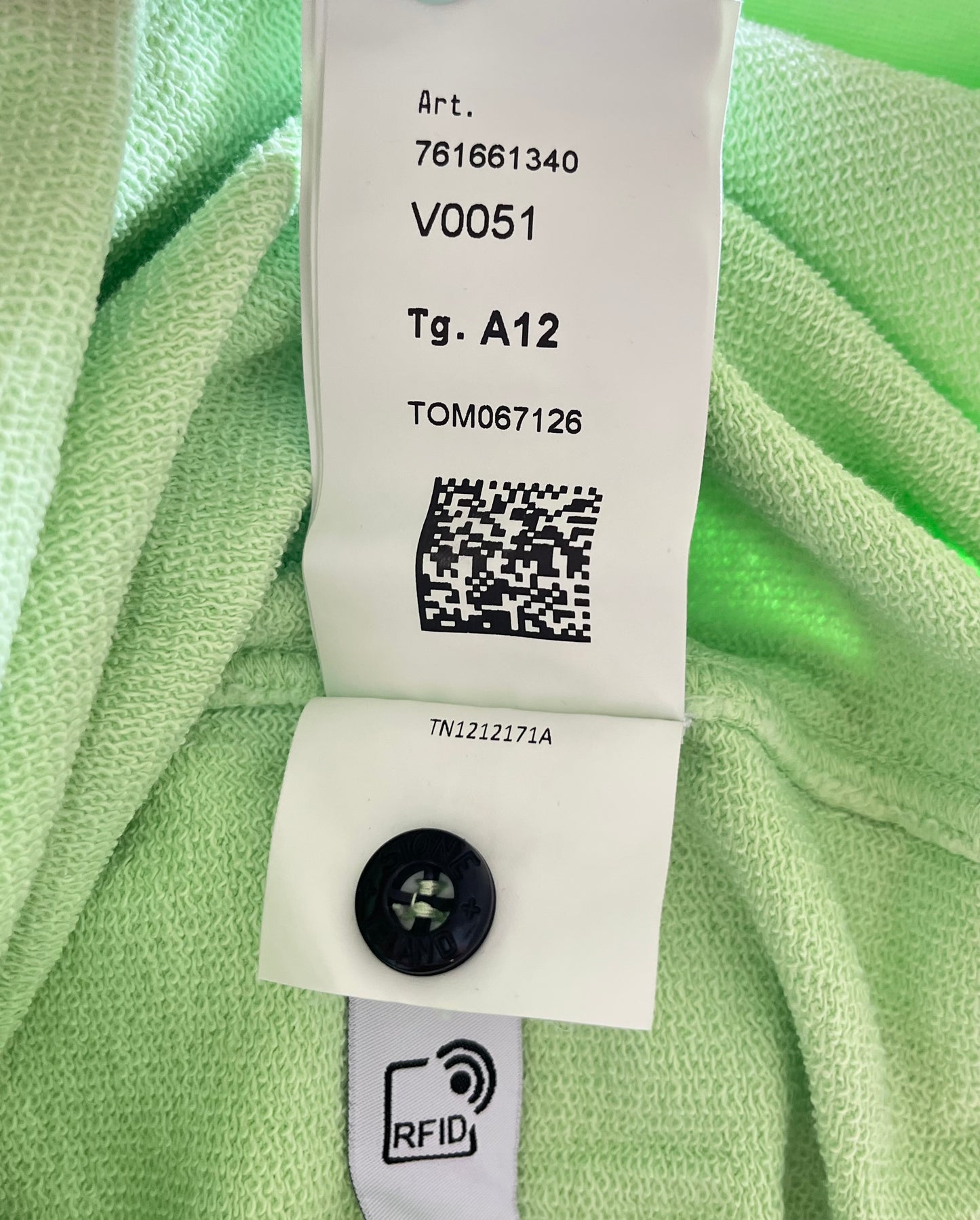 Pull vert pomme Stone Island - S