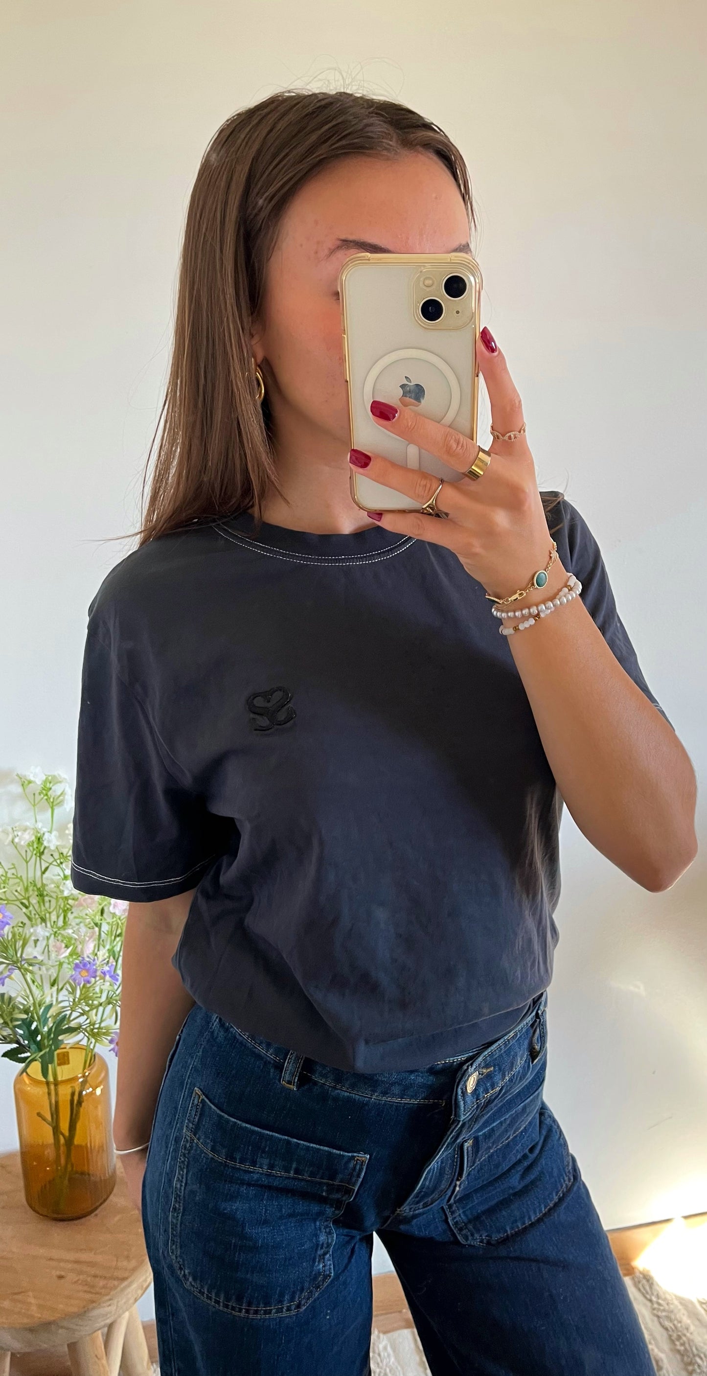 T-shirt noir Sandro - M/L
