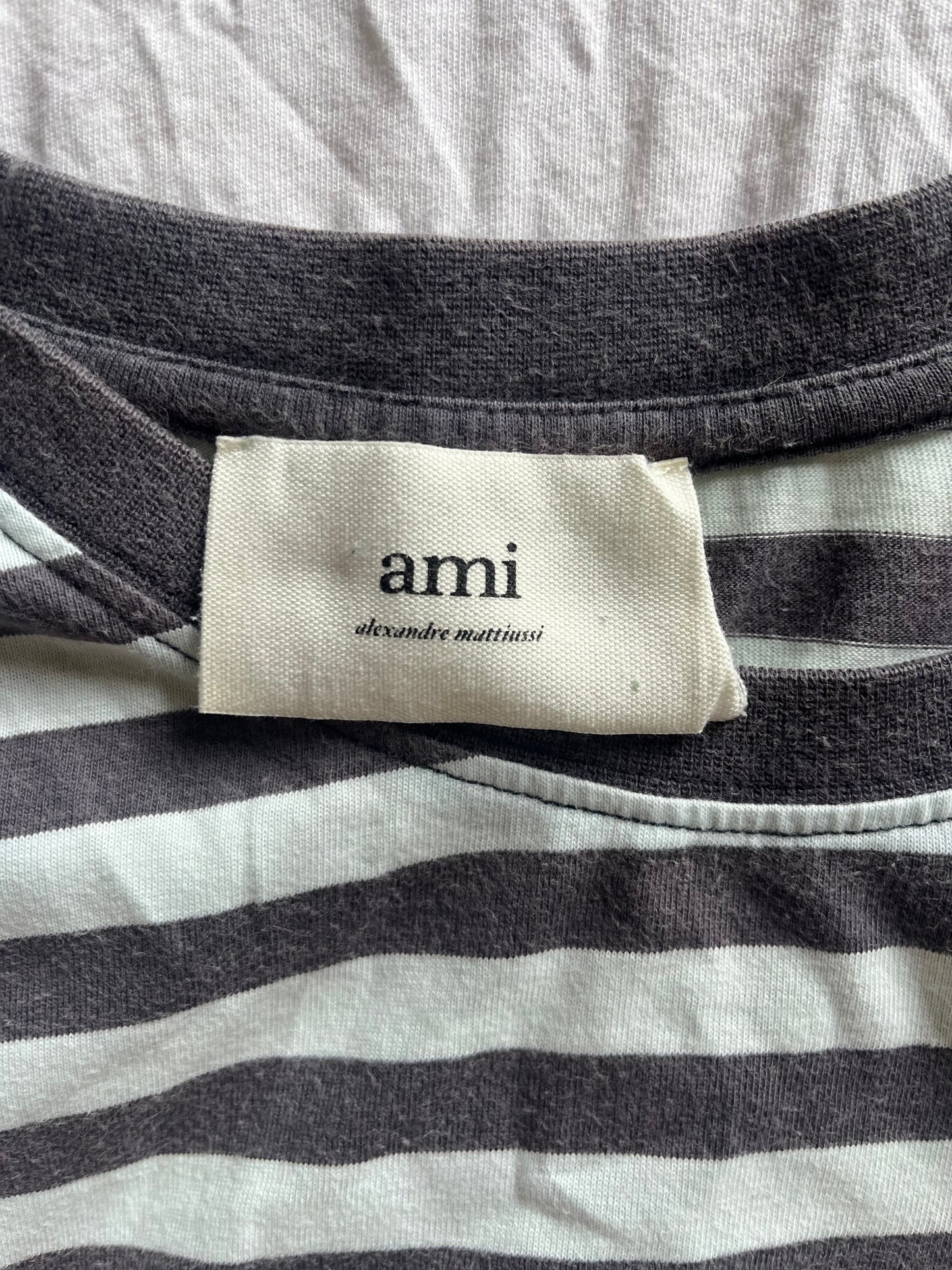 T-shirt rayé Ami Paris - S