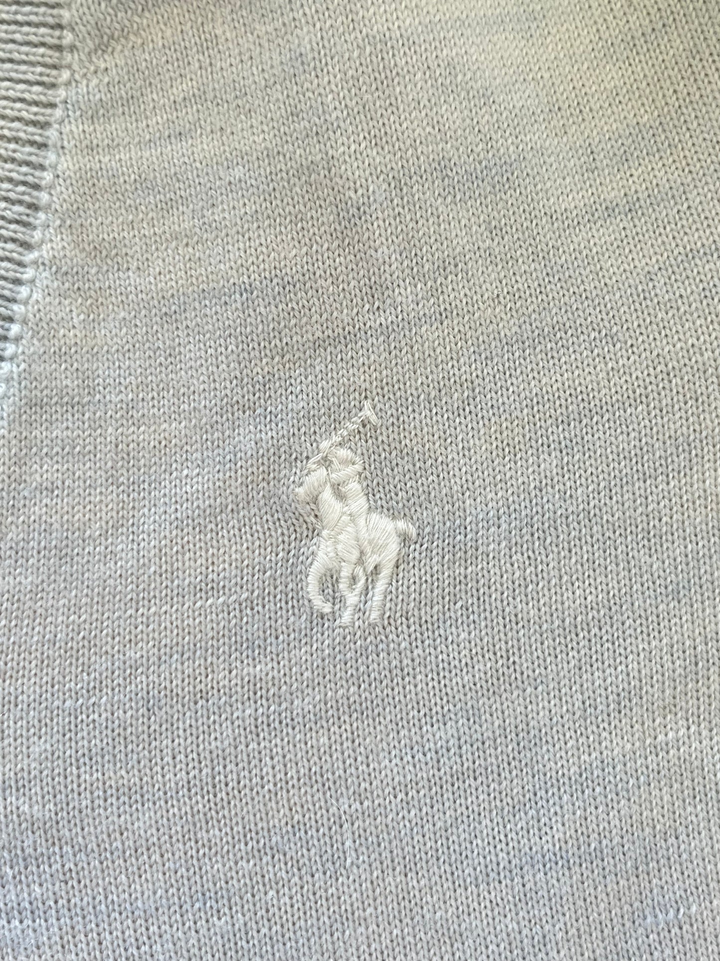 Pull col V vert laine Ralph Lauren - S