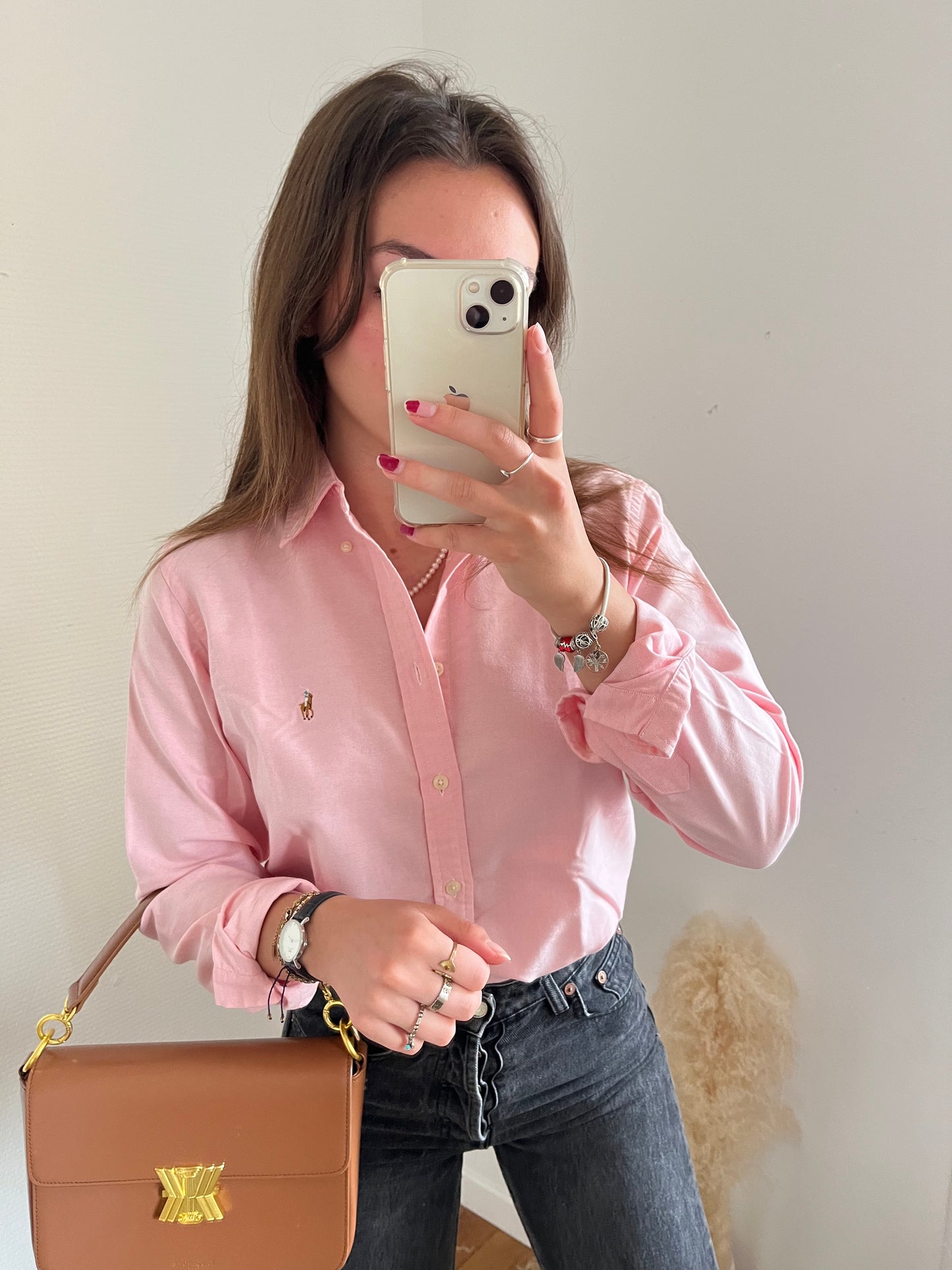 Chemise rose Ralph Lauren -S