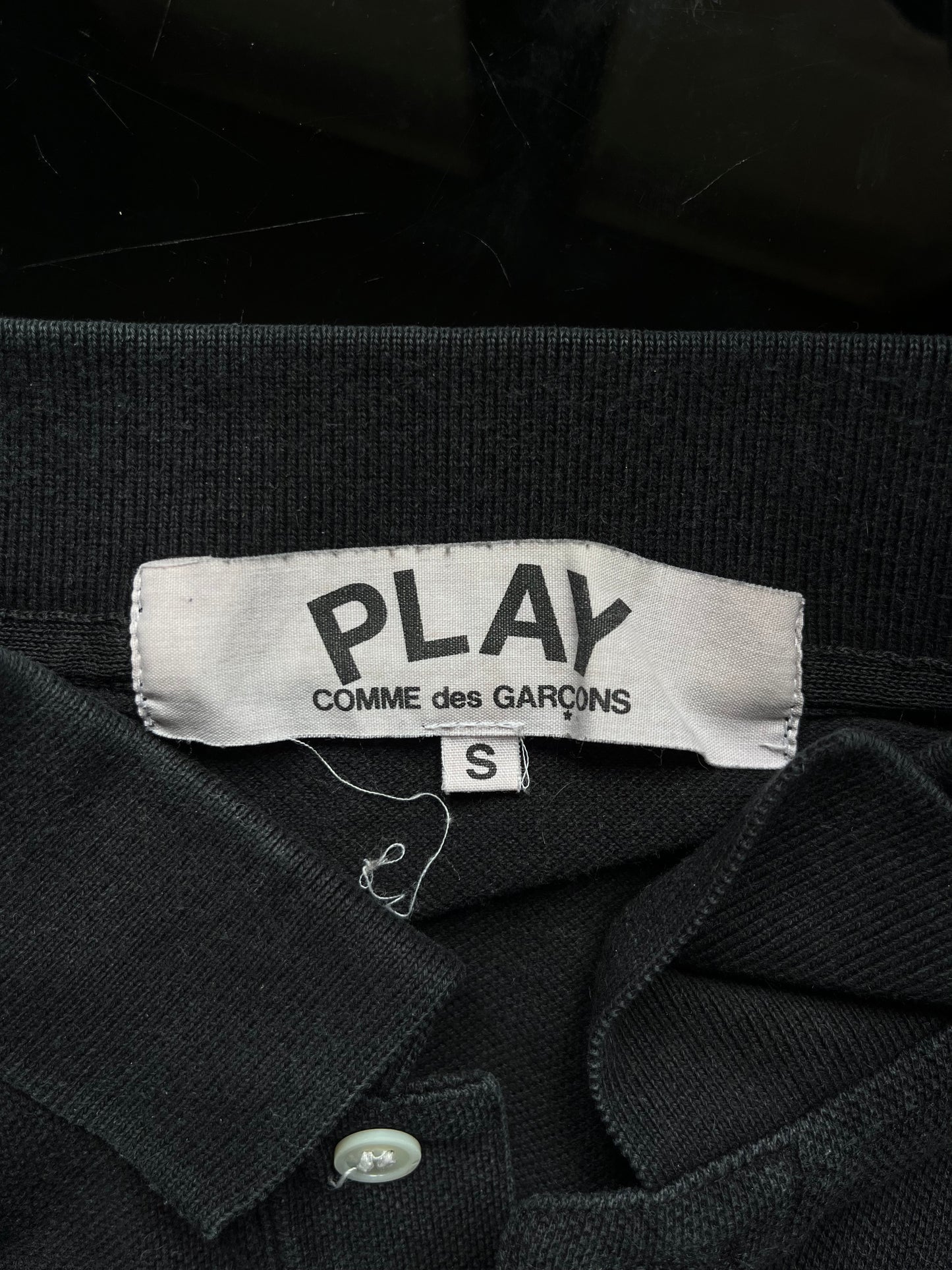 Polo noir Comme Des Garçons - S