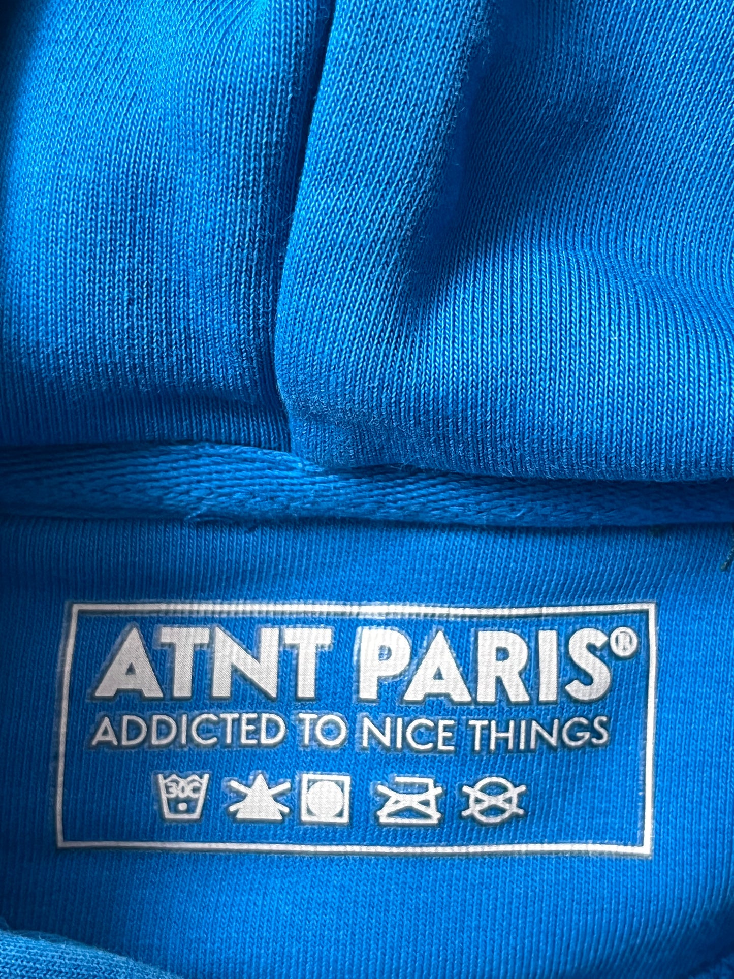 Sweat à capuche bleu ATNT PARIS - S