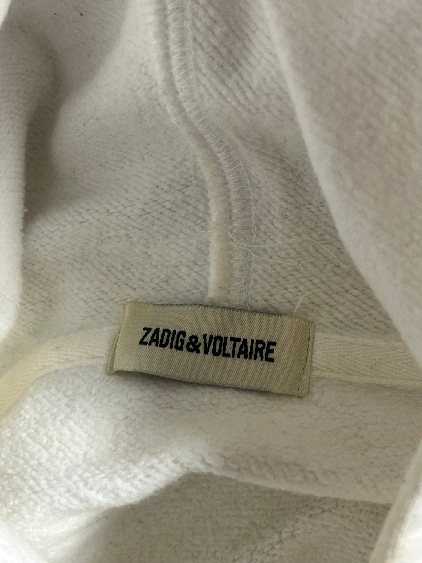 Sweat blanc motifs dans le dos Zadig & Voltaire - XS/S