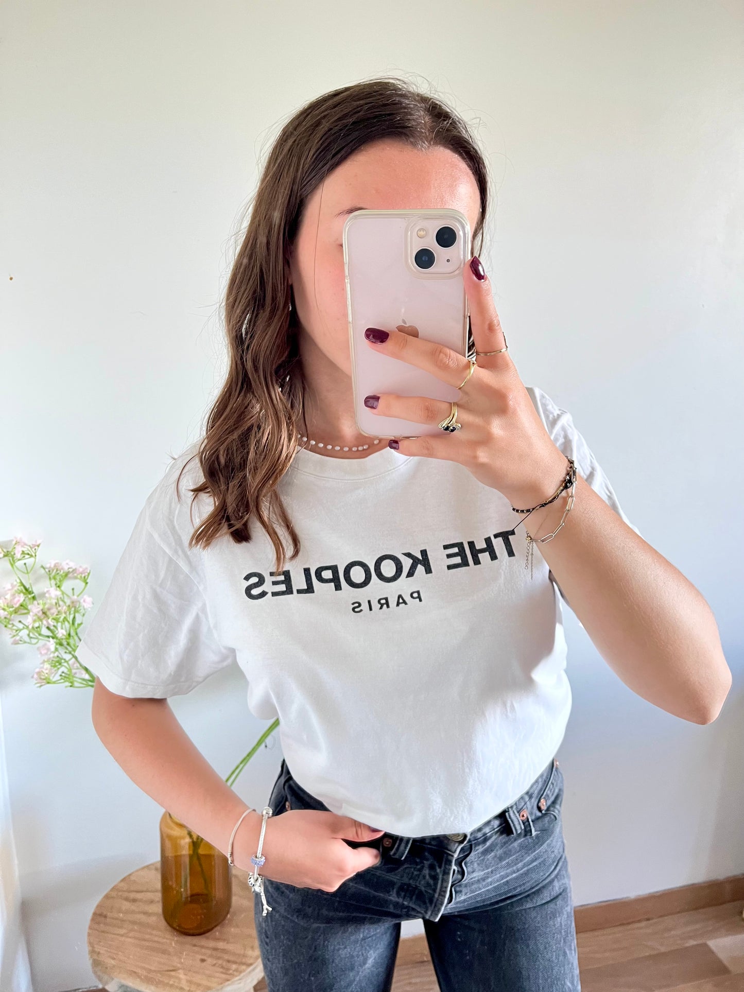 T-shirt blanc The Kooples - M
