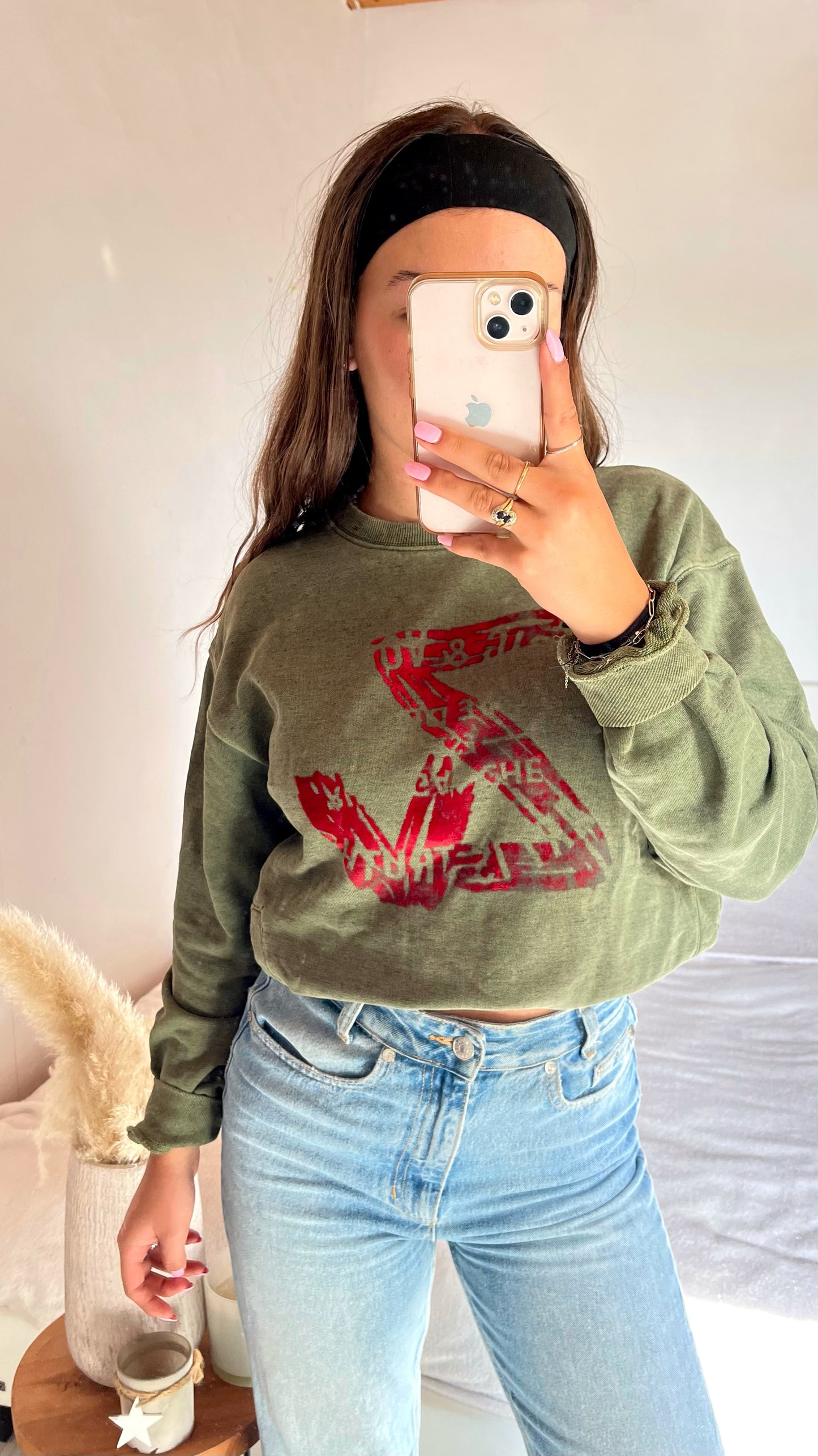 Sweat col rond kaki Zadig & Voltaire - S/M