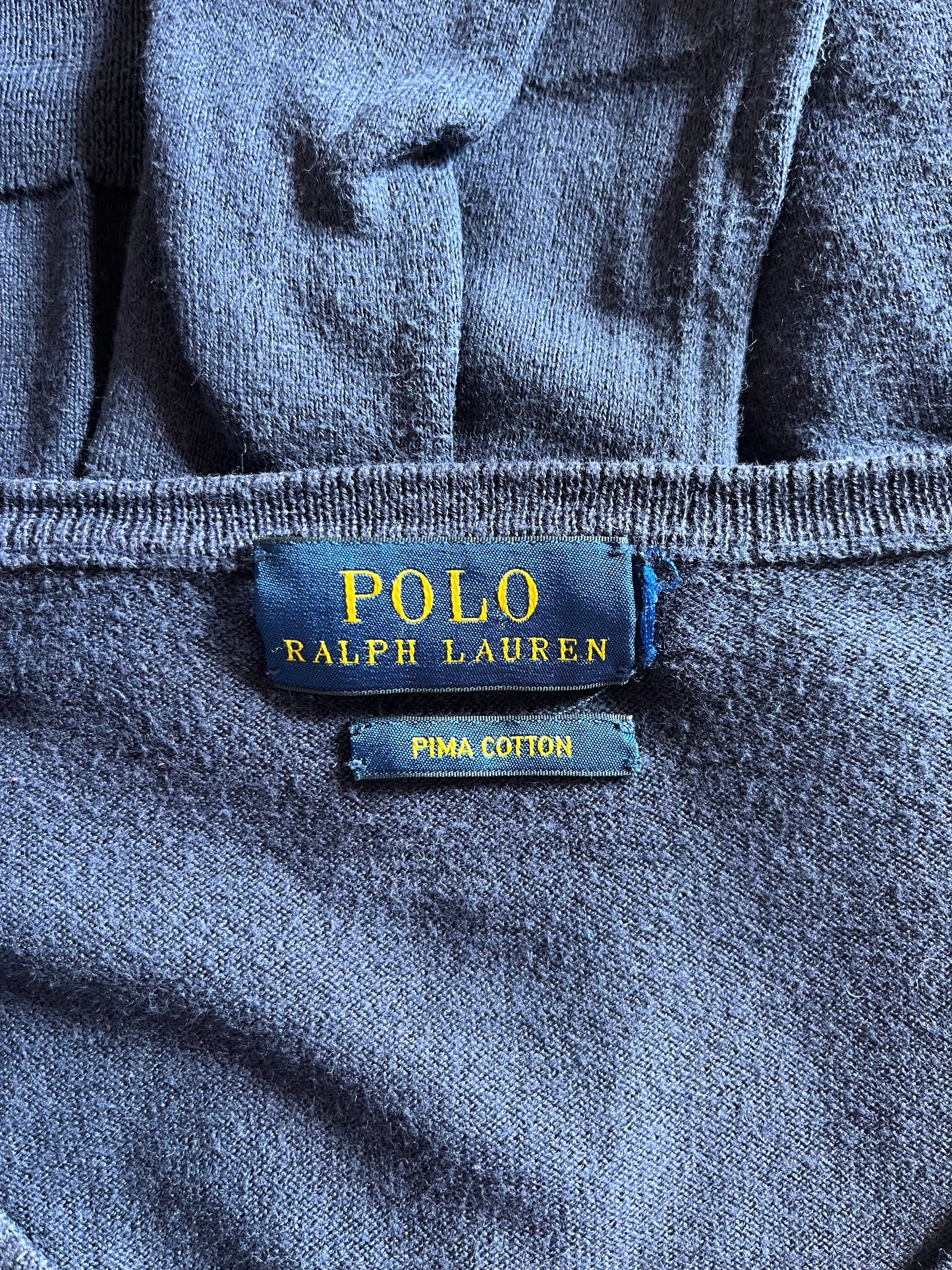 Pull col V bleu marine Ralph Lauren - L/XL