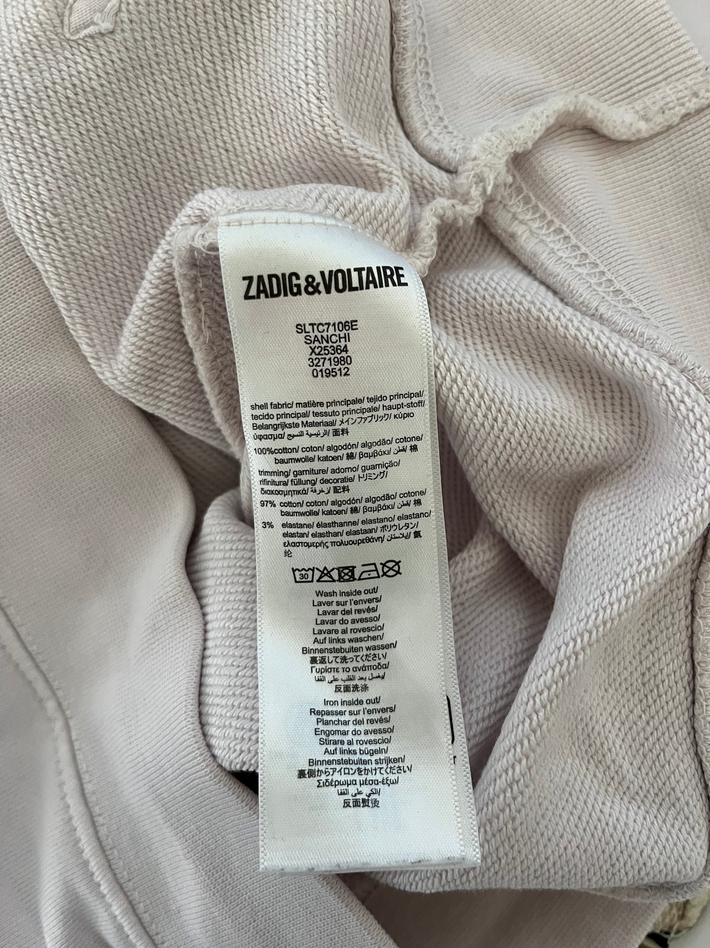 Sweat à capuche blanc Zadig & Voltaire - XS