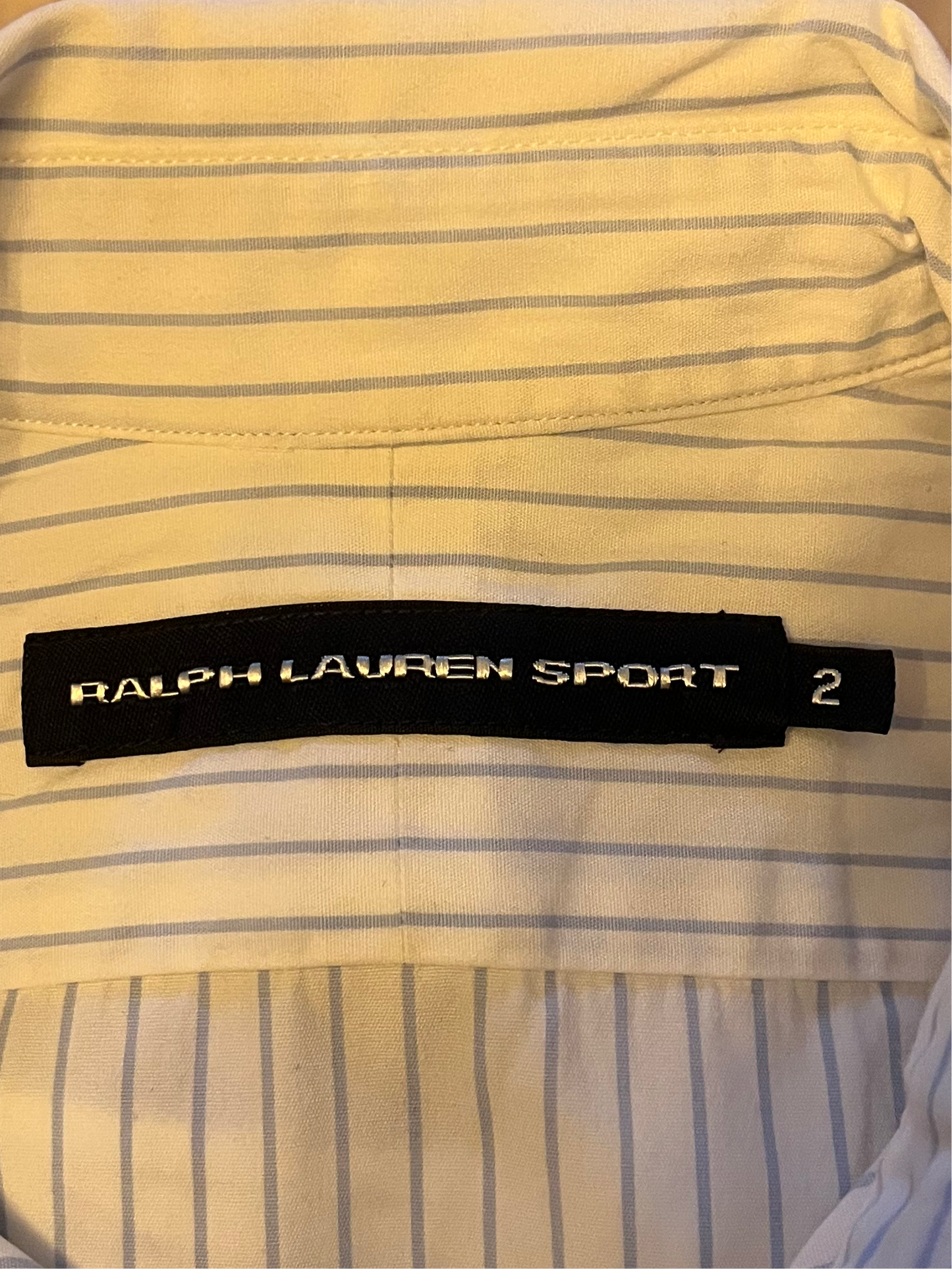 Chemise blanche rayée Ralph Lauren - M