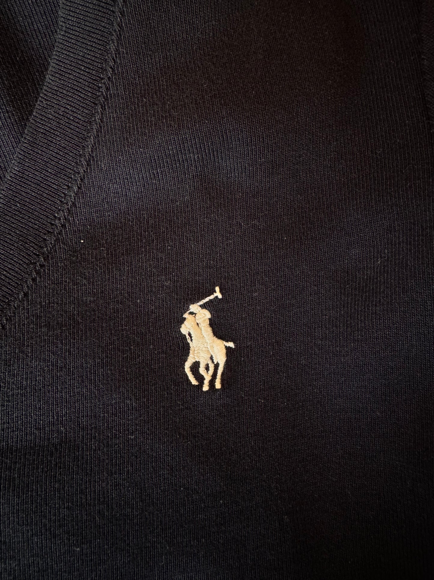 T-shirt col V bleu marine Ralph Lauren - XS et S