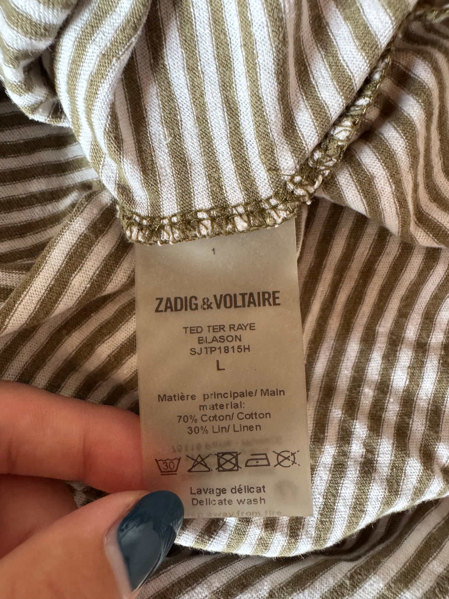 T-shirt rayée Zadig & Voltaire - L