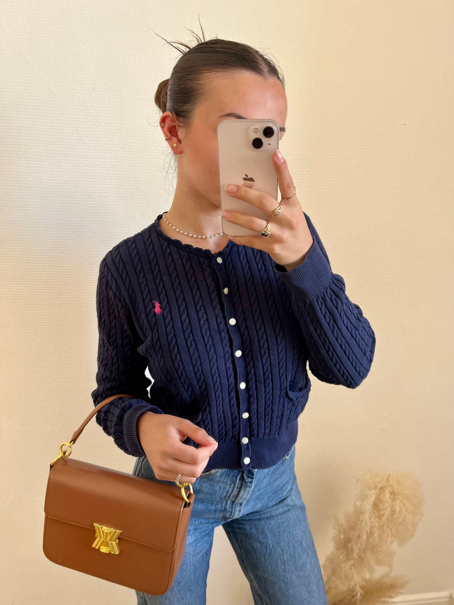 Gilet torsadé marine Ralph Lauren - S