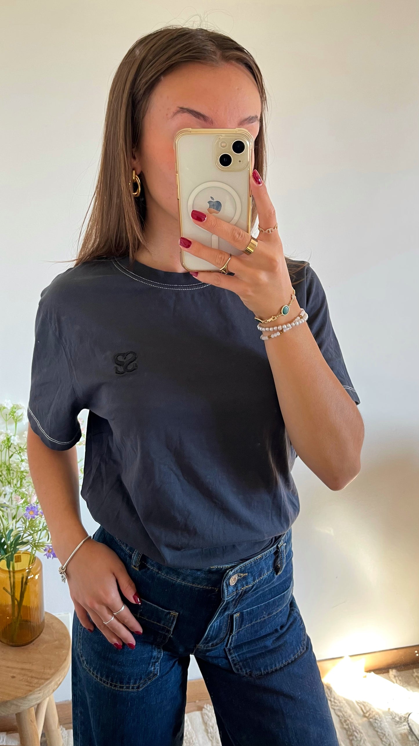 T-shirt noir Sandro - M/L