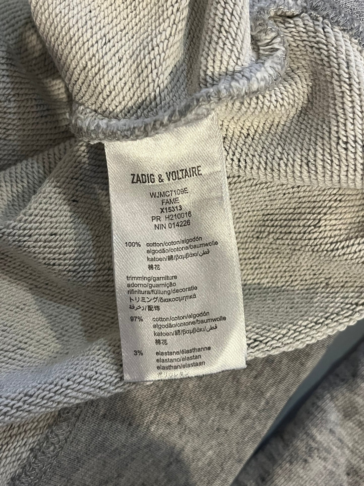 Pull gris chiné Zadig & Voltaire - S