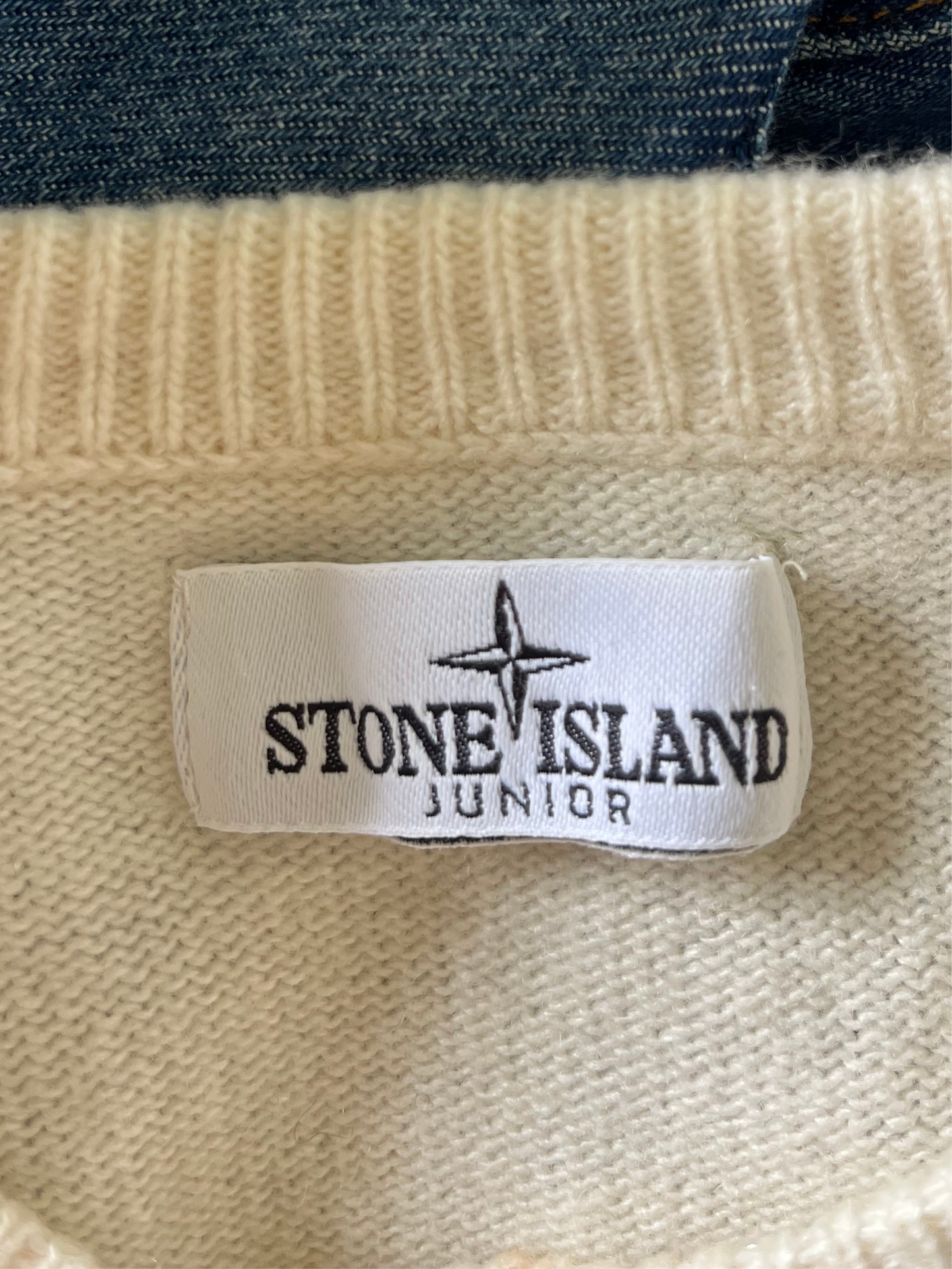 Pull blanc Stone Island - XS