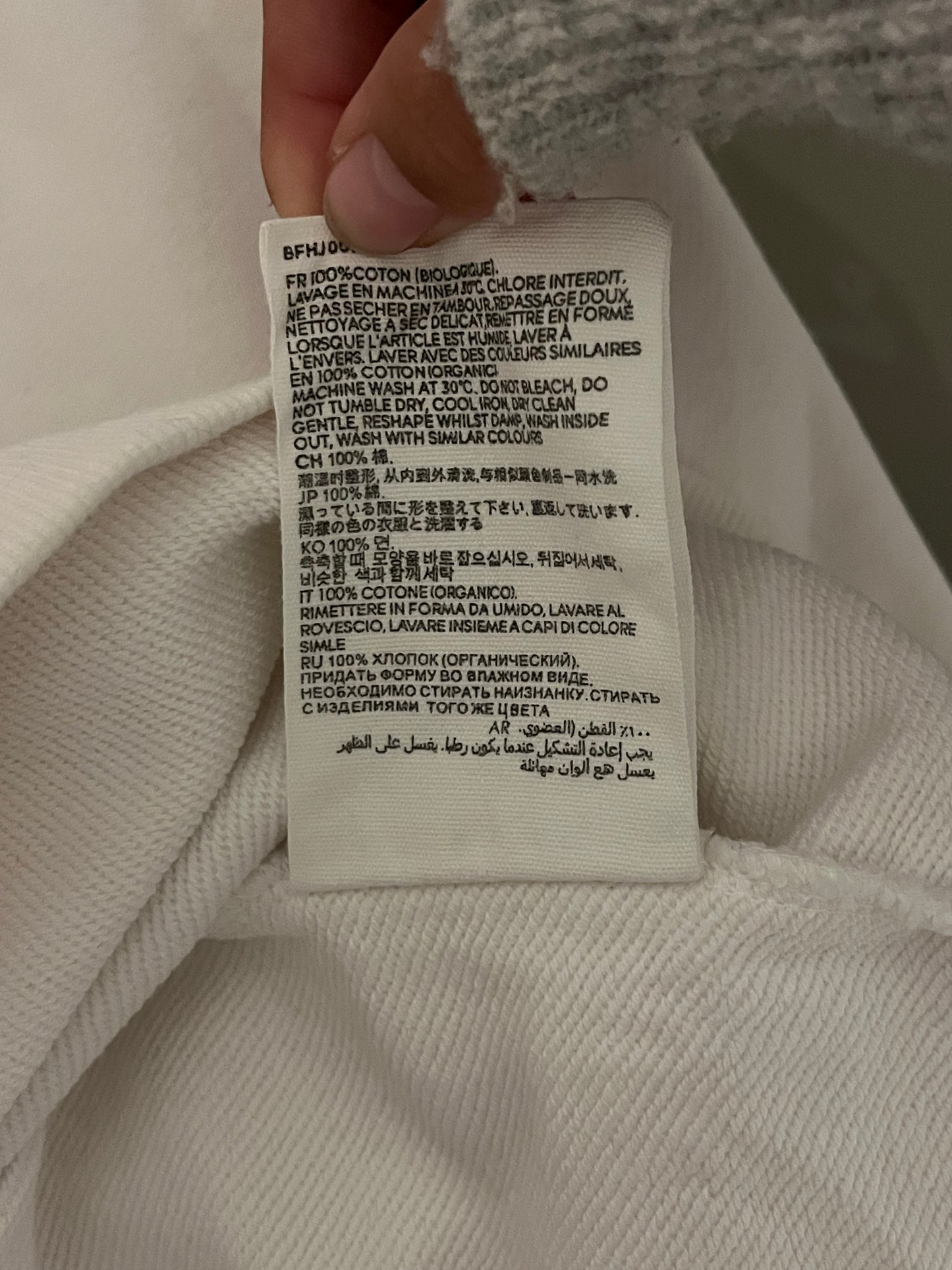 Sweat col rond blanc Ami Paris - M