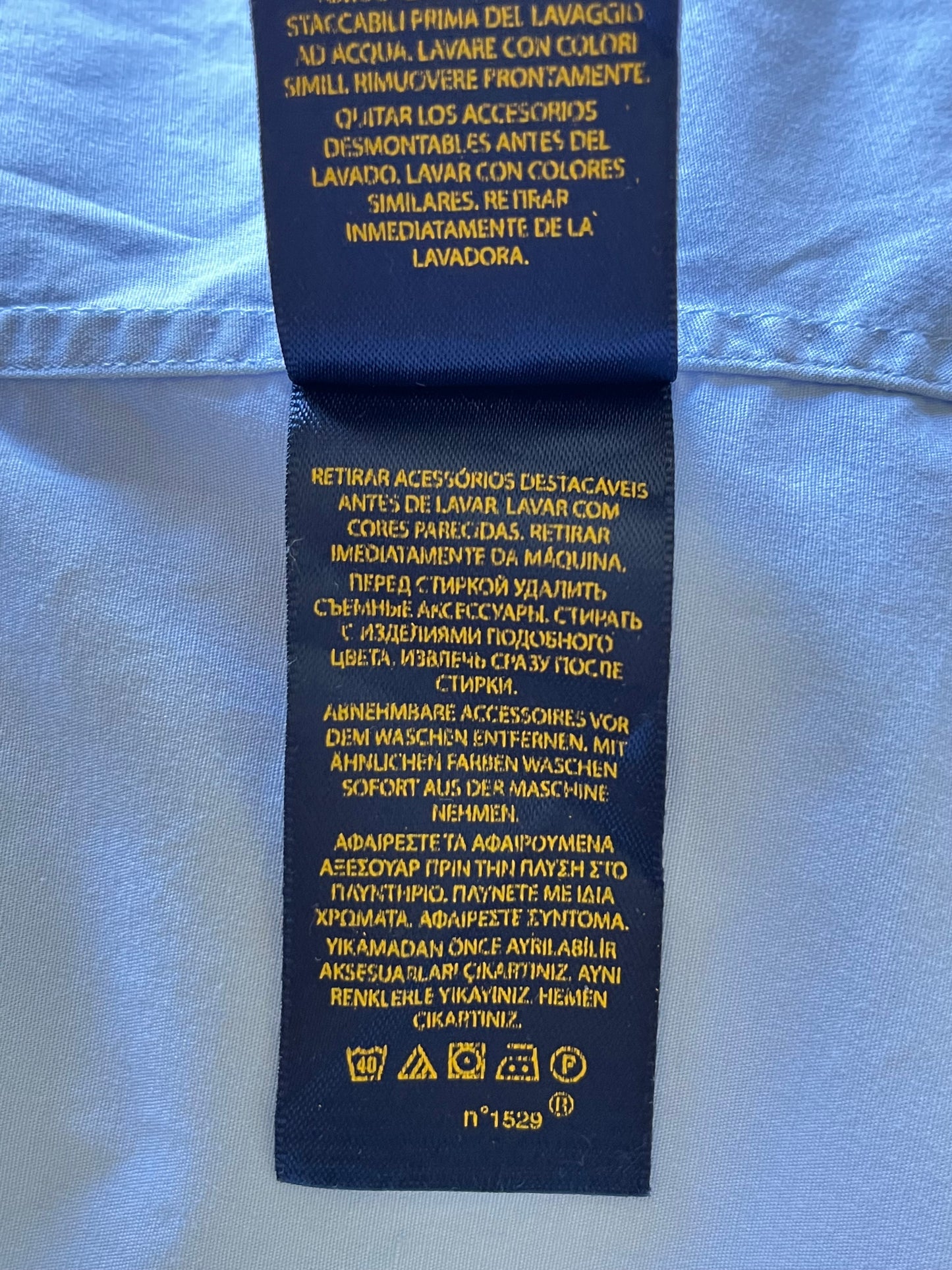 Chemise bleu pastel Ralph Lauren - M