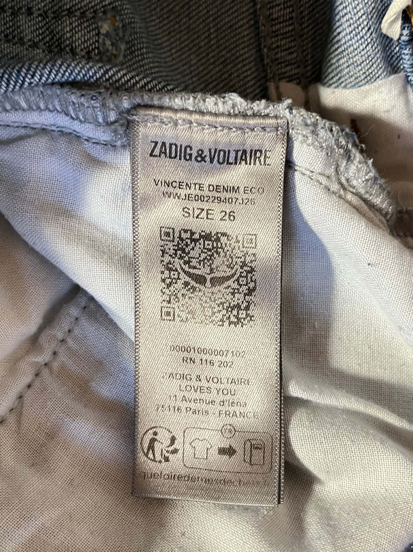 Jean bleu Zadig & Voltaire - 34/36