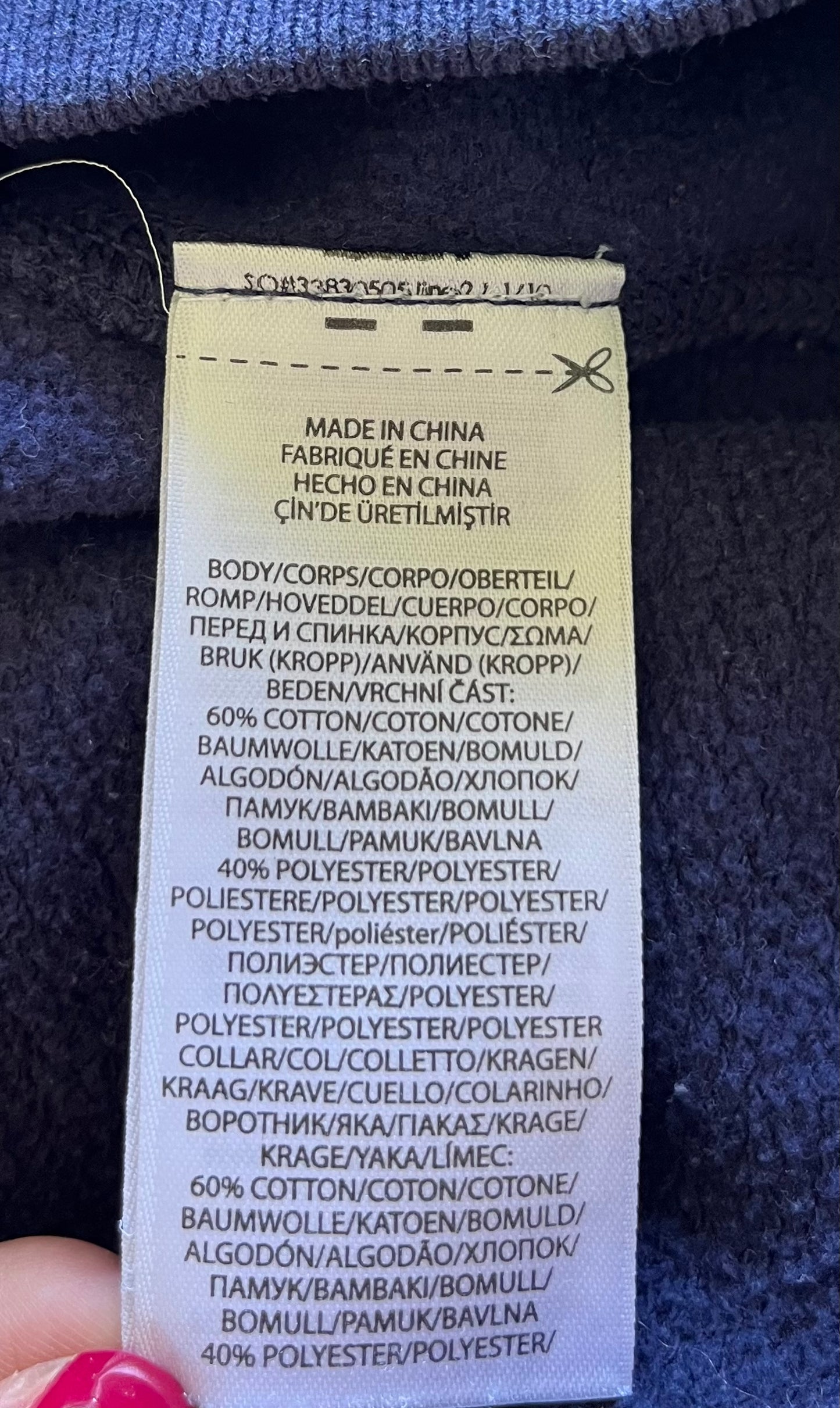 Sweat bleu marine American flag Ralph Lauren - XS