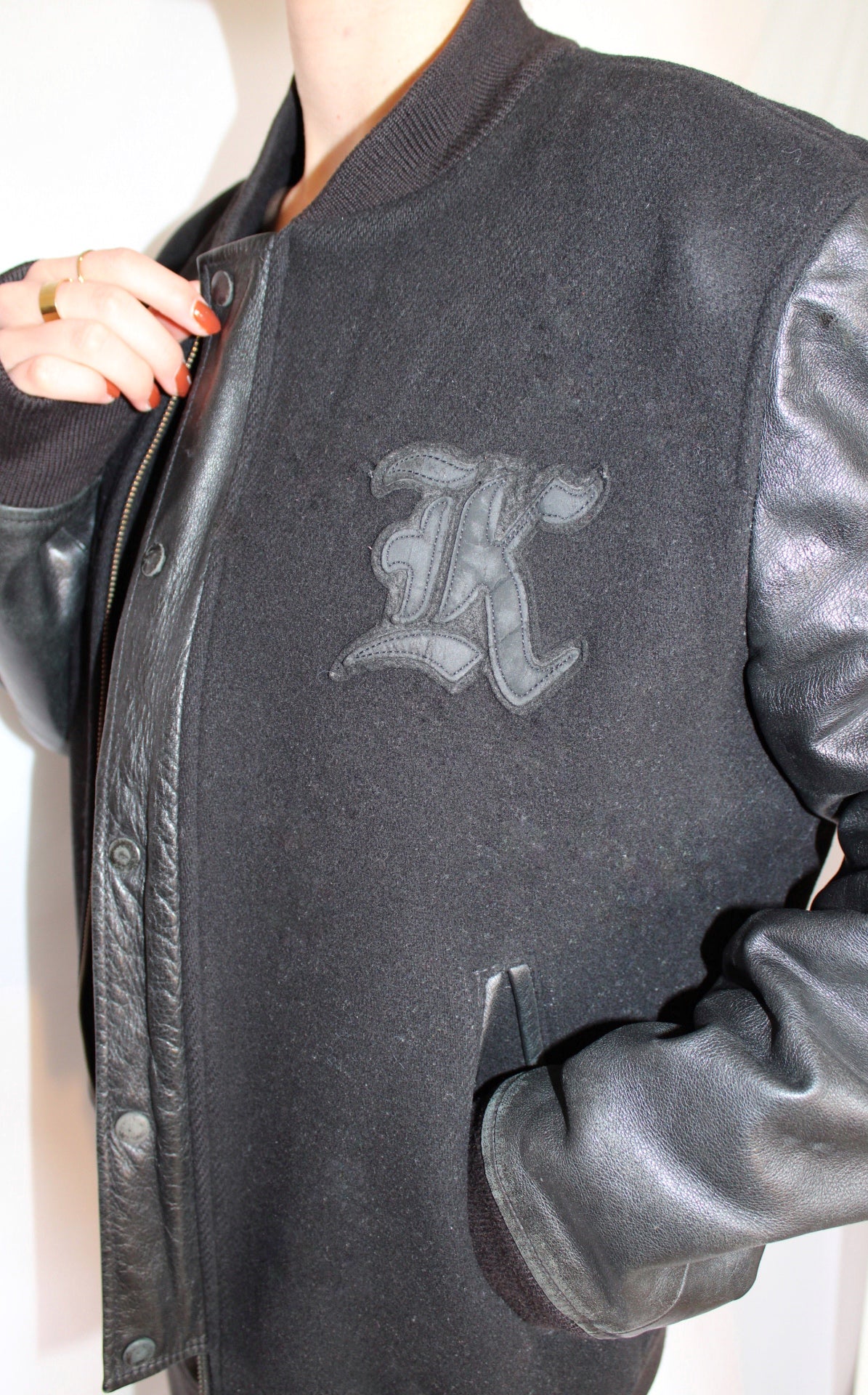 Veste bomber noir mixte The Kooples - L