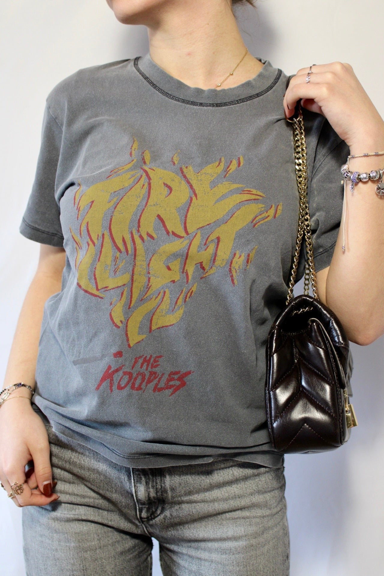 T-shirt gris The Kooples S et M – Soeur en vogue