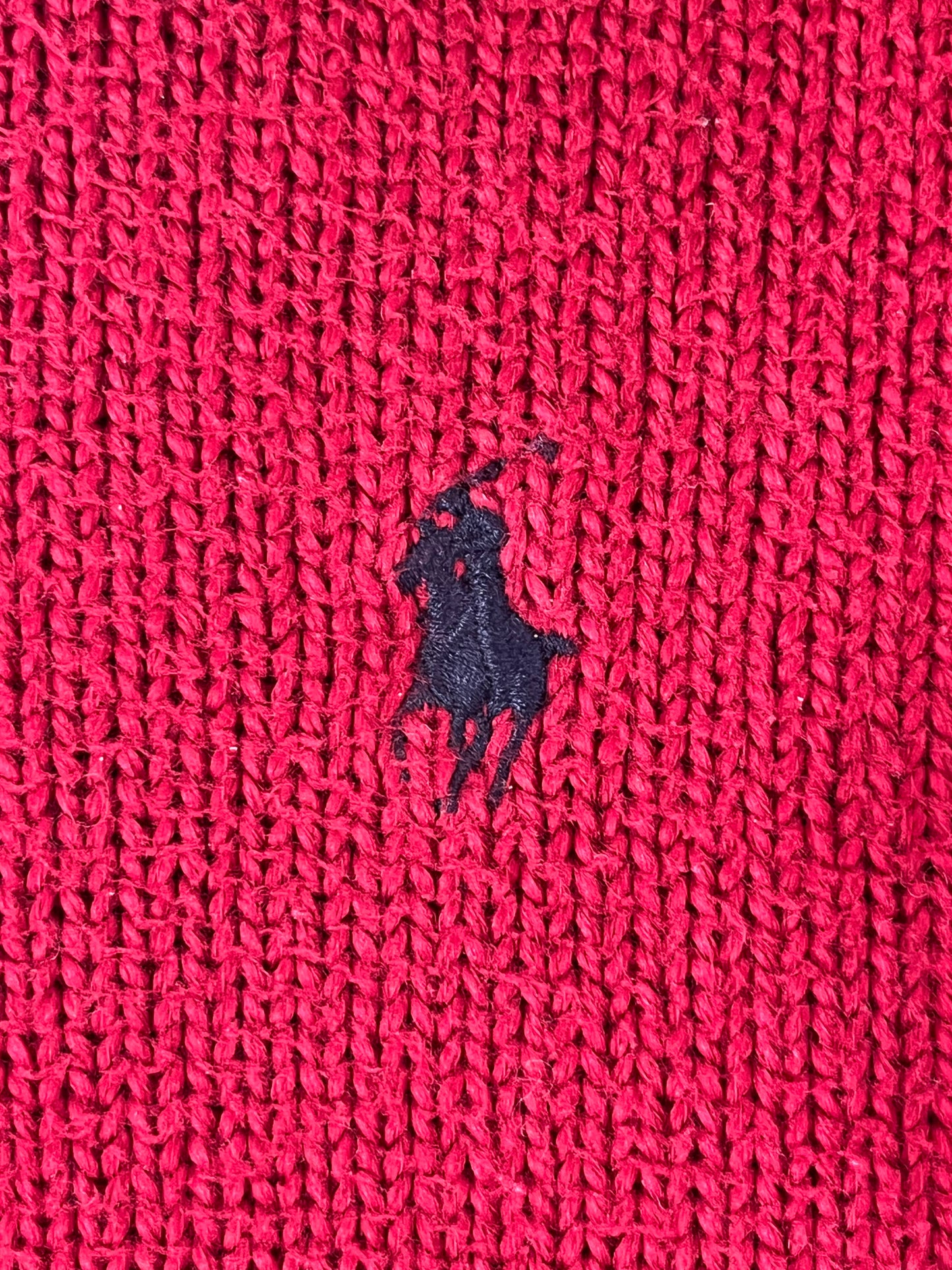 Pull demi-zip rouge Ralph Lauren - M