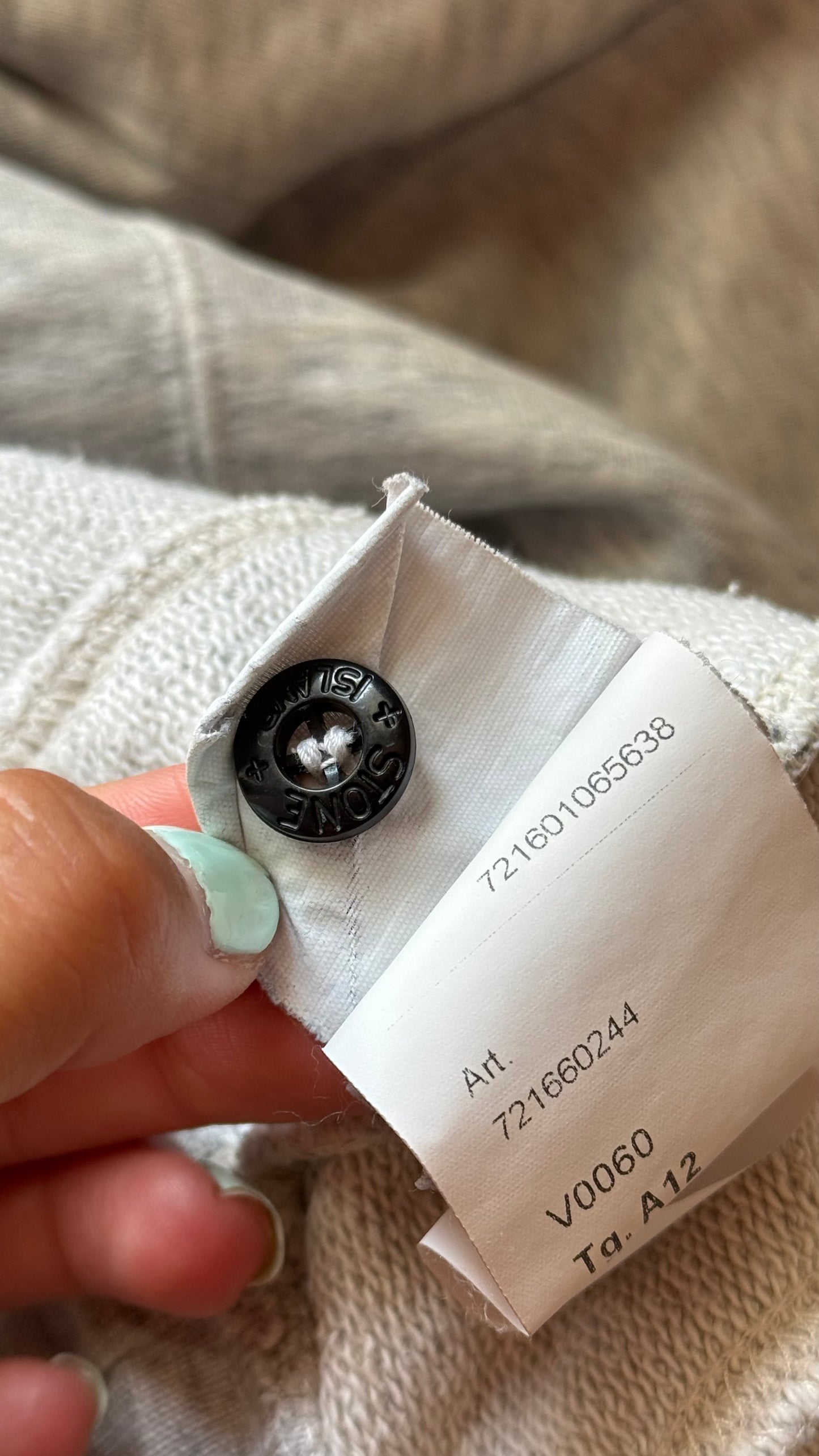 Sweat gris Stone Island - S